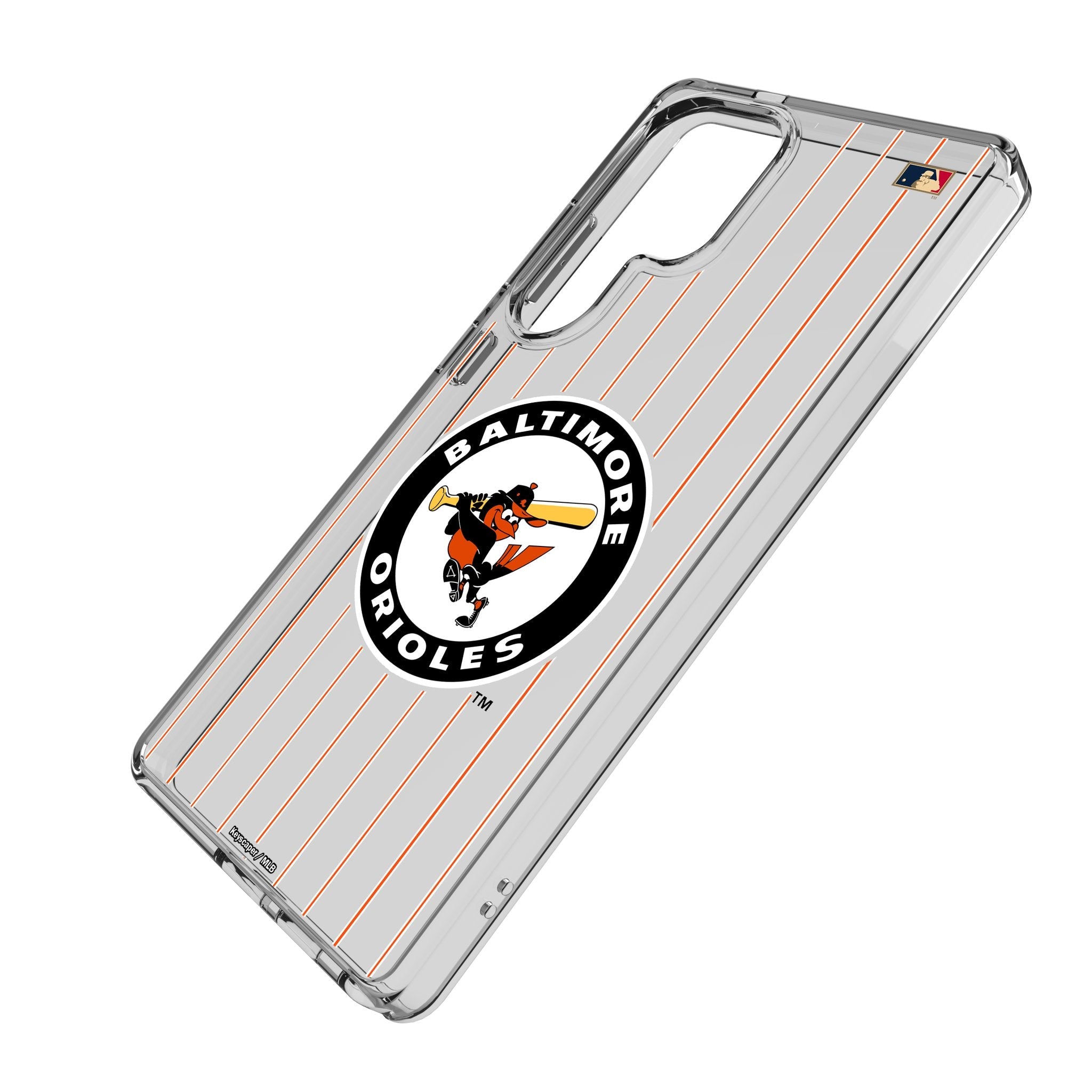 Baltimore Orioles 1966-1969 - Cooperstown Collection Pinstripe Clear Phone Case for Samsung Galaxy