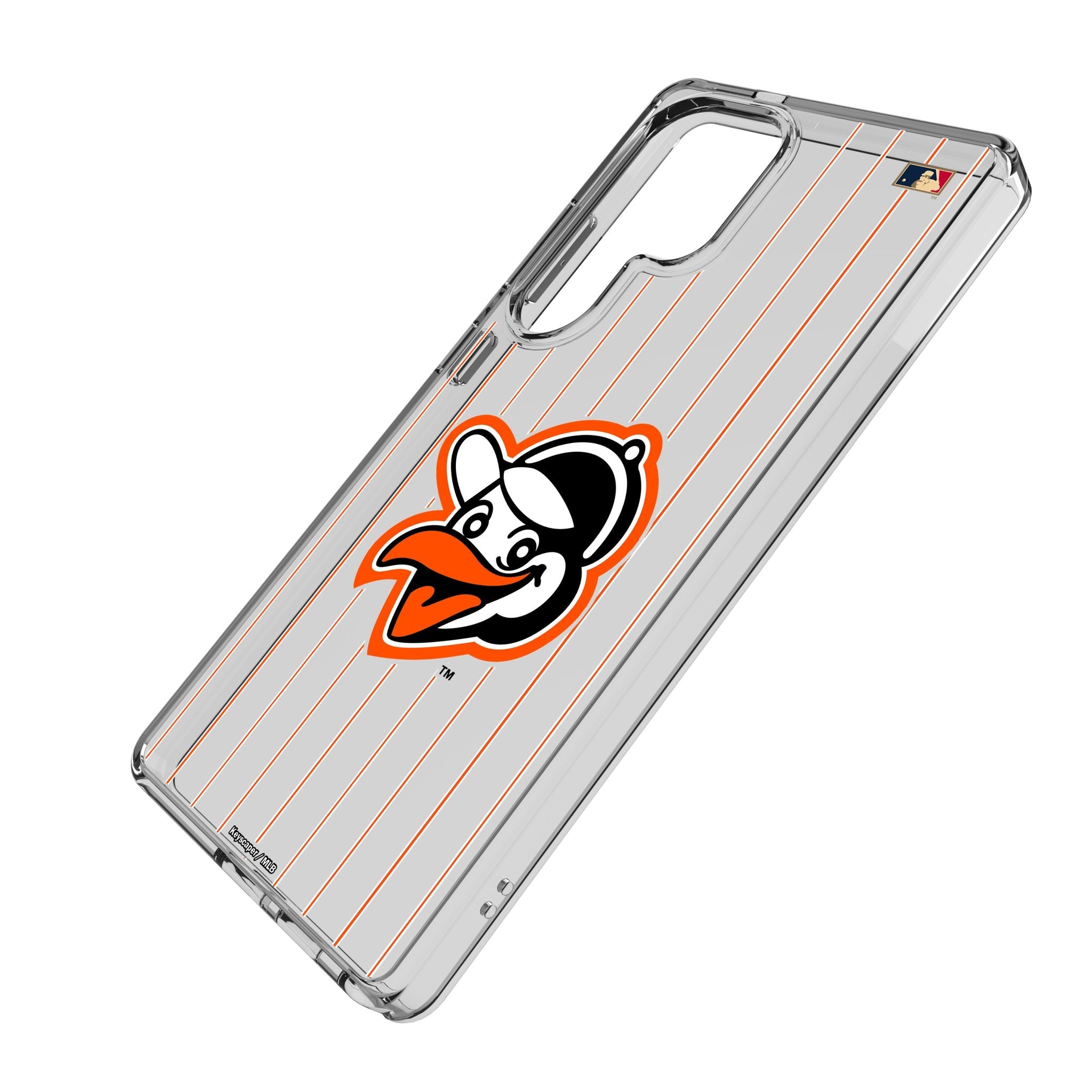 Baltimore Orioles 1955 - Cooperstown Collection Pinstripe Clear Phone Case for Samsung Galaxy