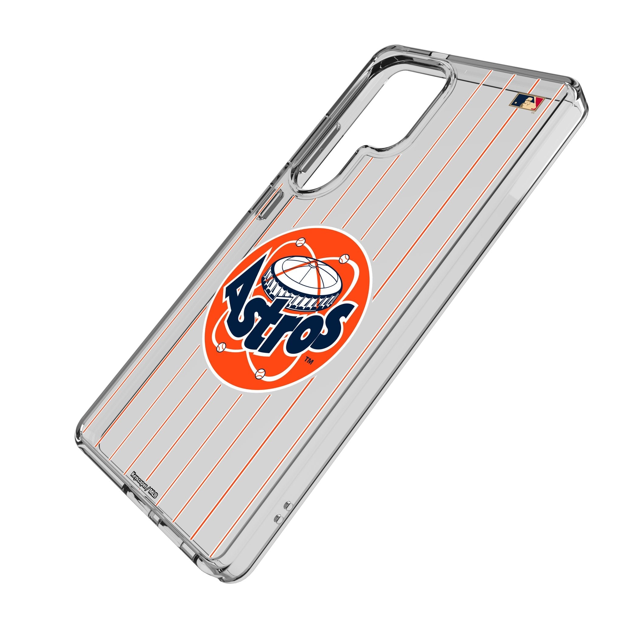 Houston Astros 1977-1993 - Cooperstown Collection Pinstripe Clear Phone Case for Samsung Galaxy 2