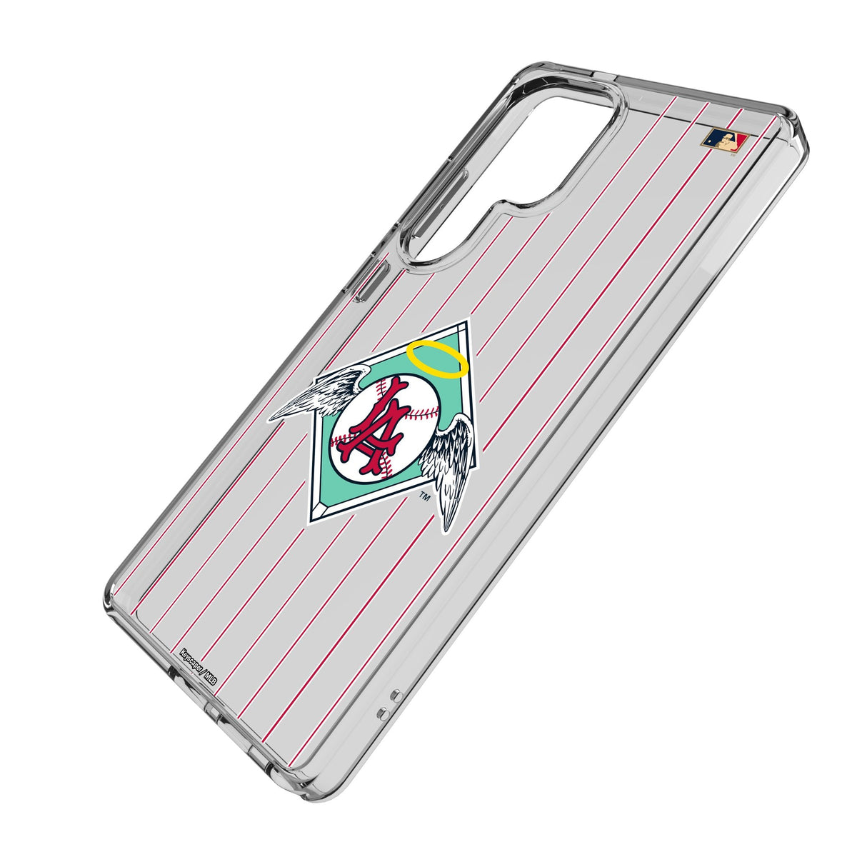 LA Angels 1961-1965 - Cooperstown Collection Pinstripe Clear Phone Case for Samsung Galaxy