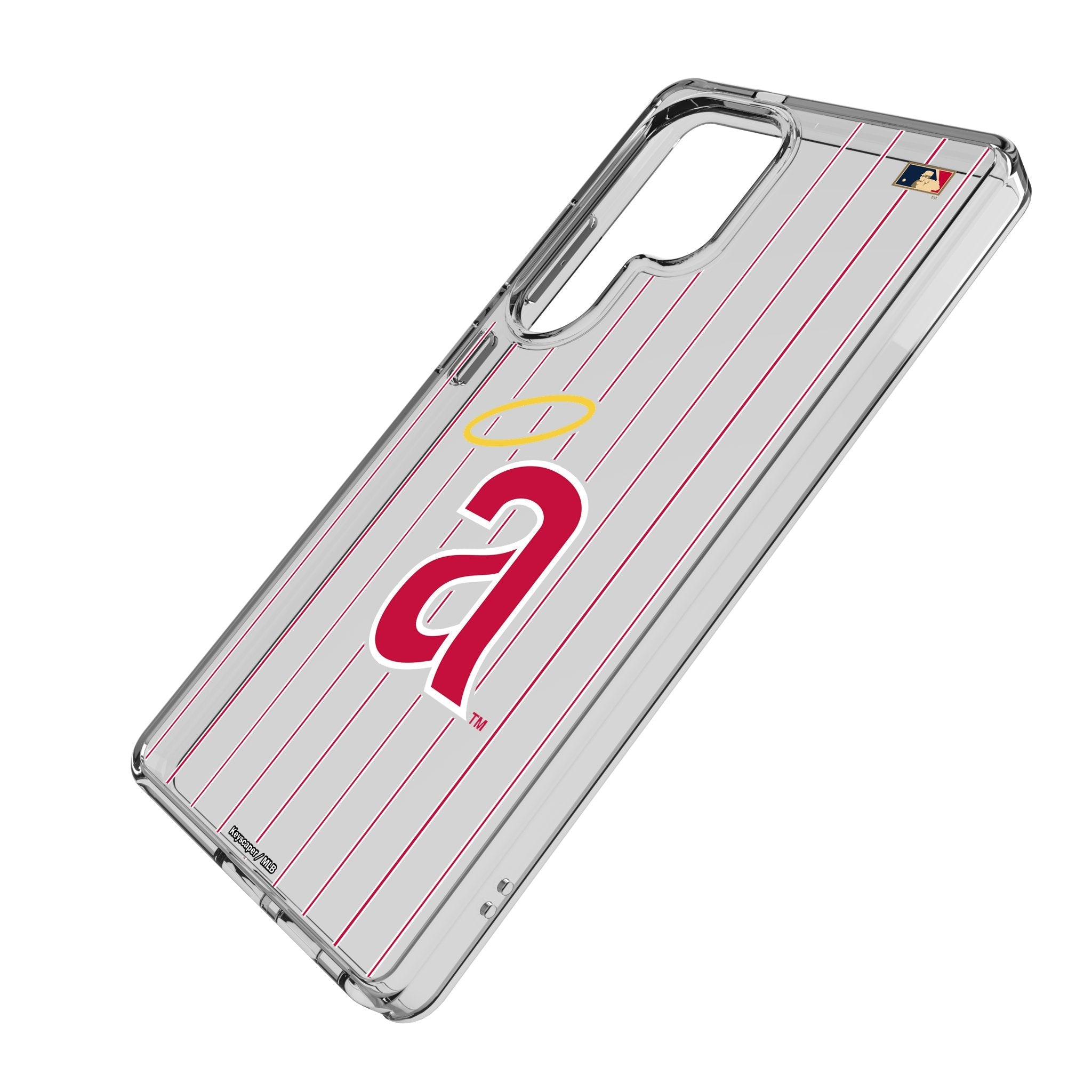 LA Angels 1971 - Cooperstown Collection Pinstripe Clear Phone Case for Samsung Galaxy