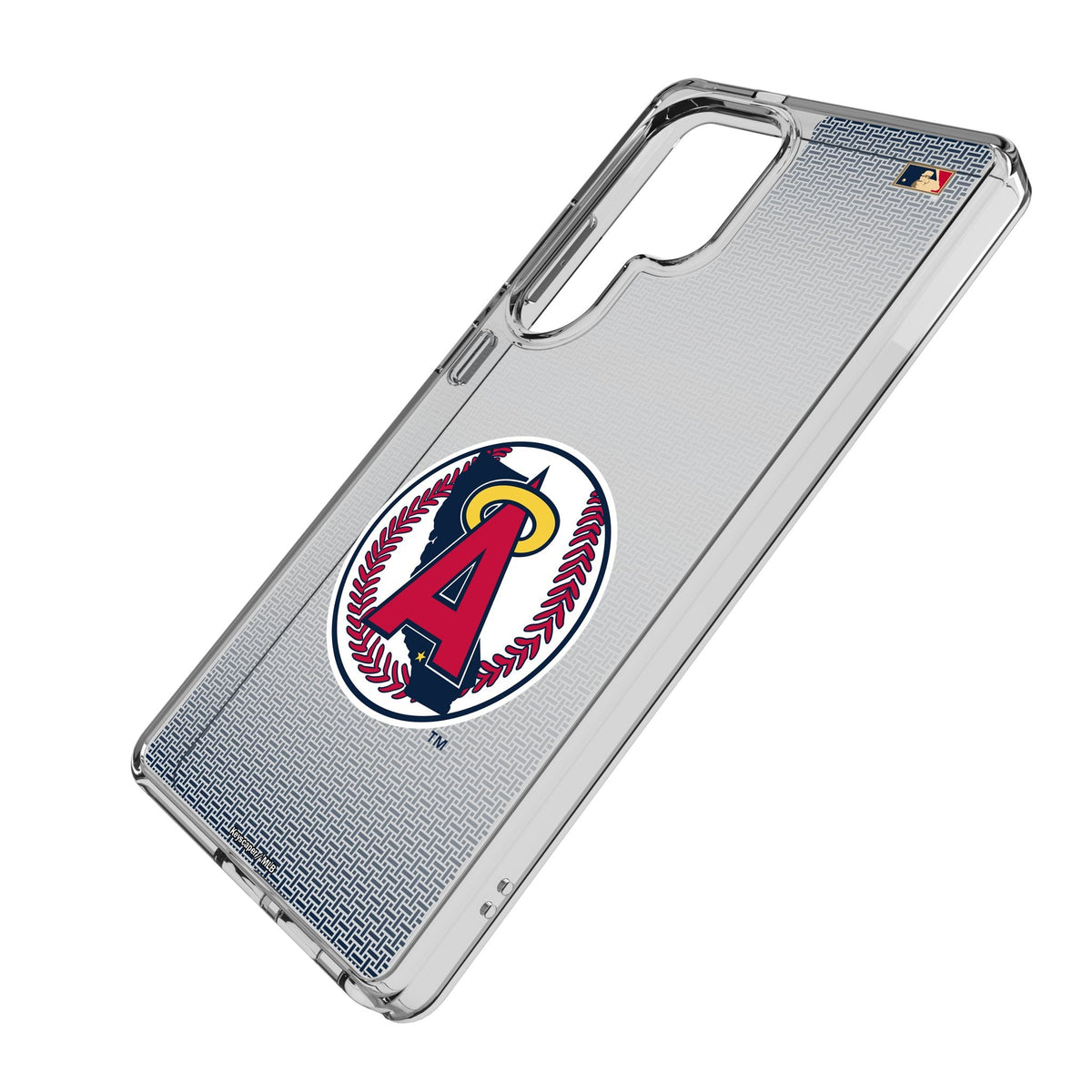 LA Angels 1986-1992 - Cooperstown Collection Linen Clear Phone Case for Samsung Galaxy