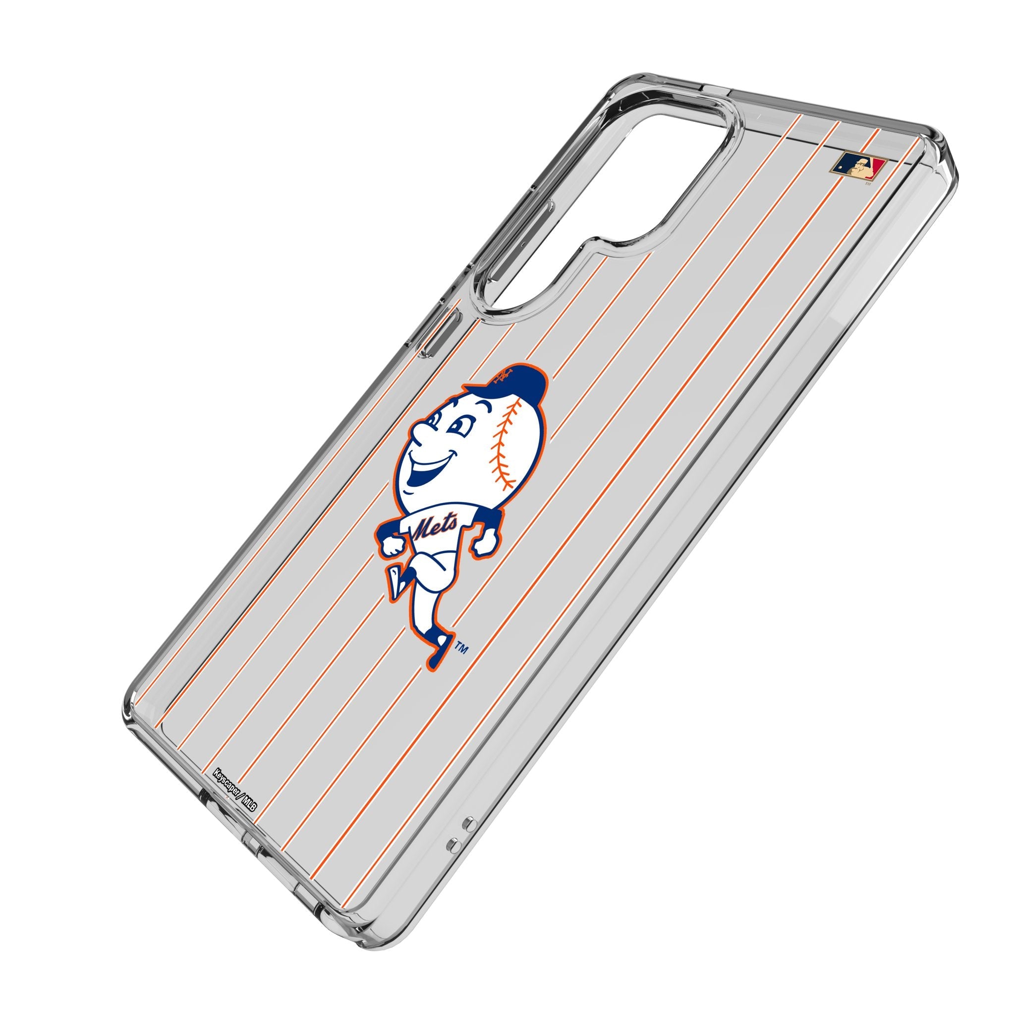 New York Mets 2014 - Cooperstown Collection Pinstripe Clear Phone Case for Samsung Galaxy 2