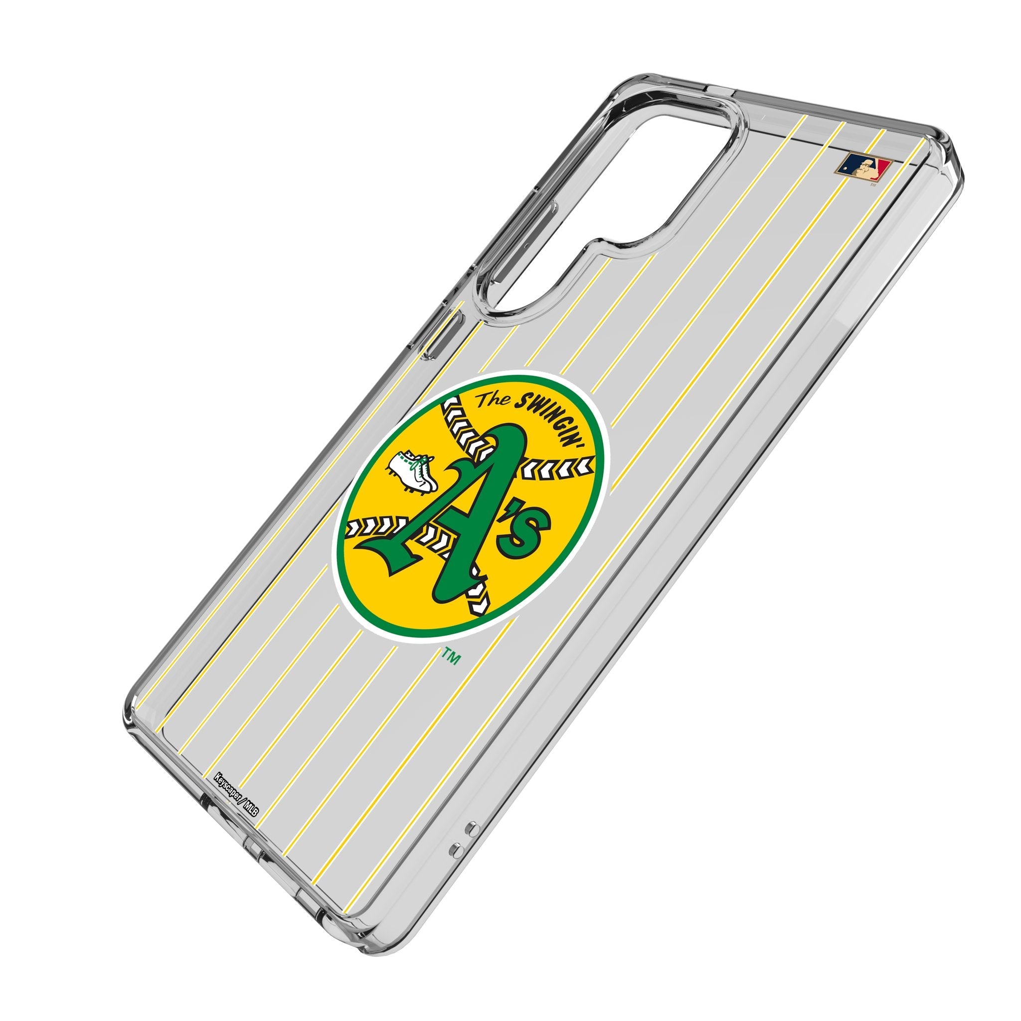 Oakland As 1971-1981 - Cooperstown Collection Pinstripe Clear Phone Case for Samsung Galaxy 2