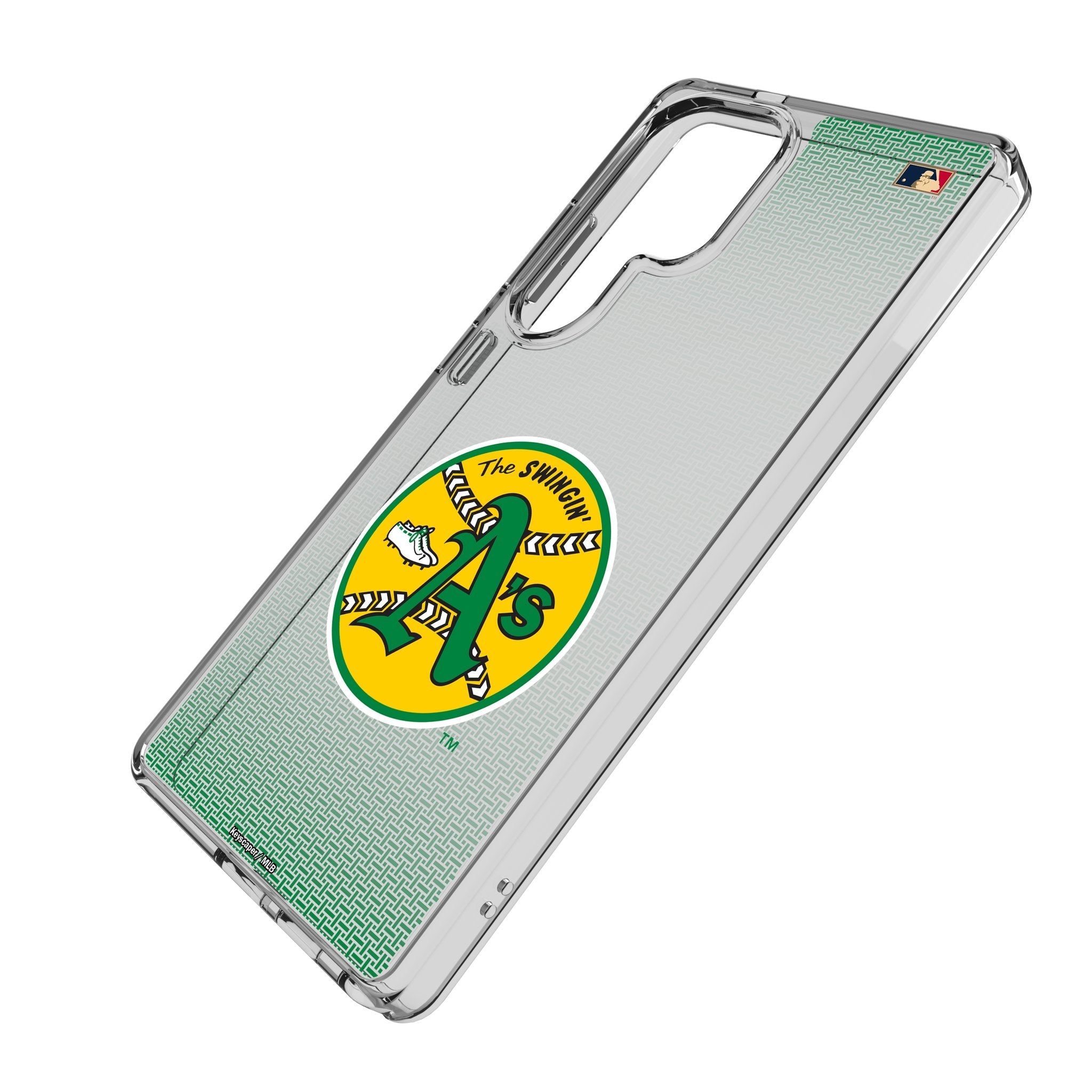 Oakland As 1971-1981 - Cooperstown Collection Linen Clear Phone Case for Samsung Galaxy 2