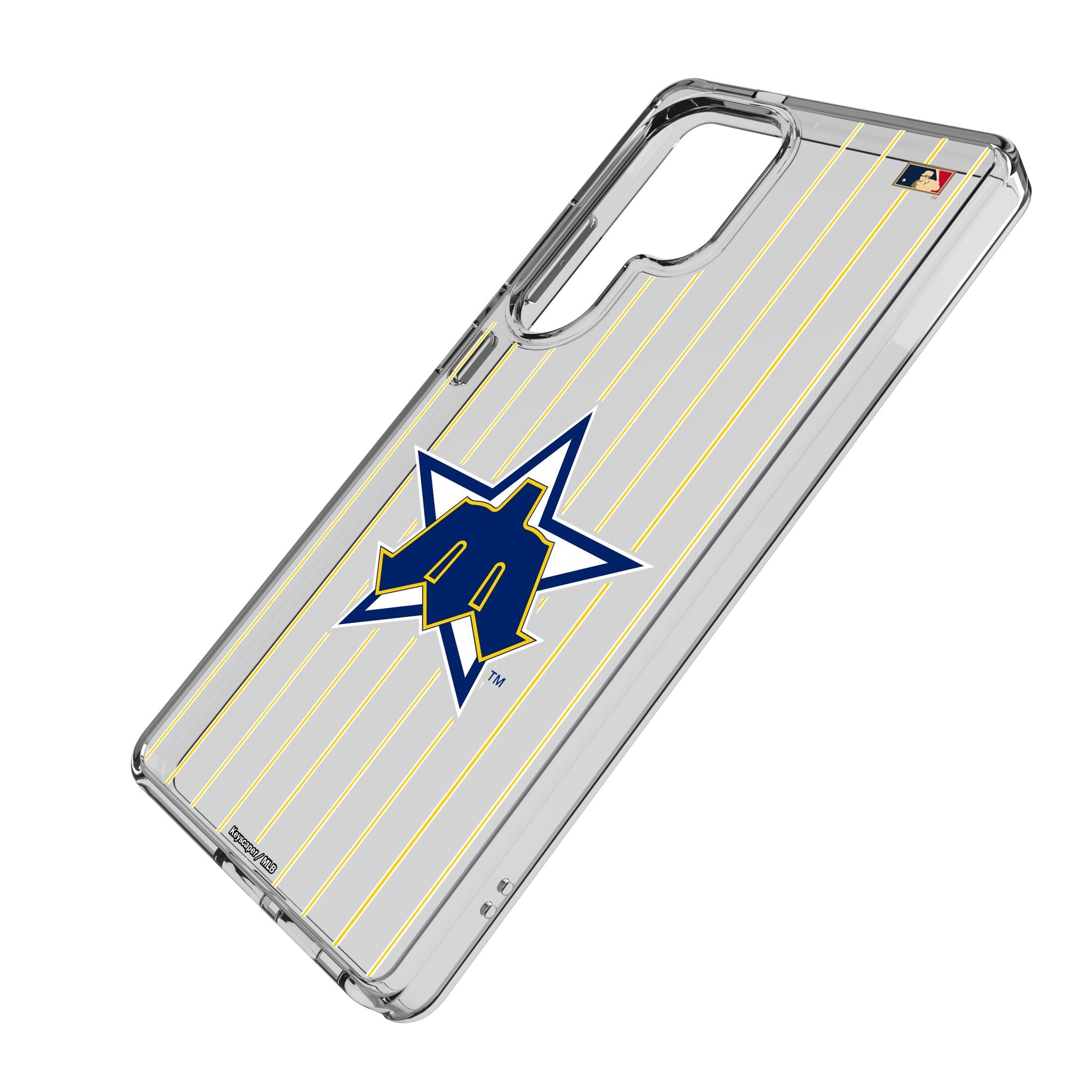 Seattle Mariners 1981-1986 - Cooperstown Collection Pinstripe Clear Phone Case for Samsung Galaxy 2