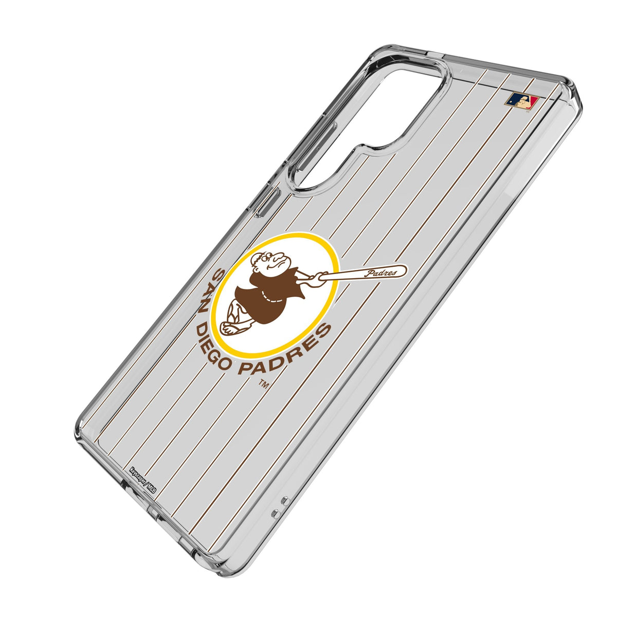 San Diego Padres 1969-1984 - Cooperstown Collection Pinstripe Clear Phone Case for Samsung Galaxy