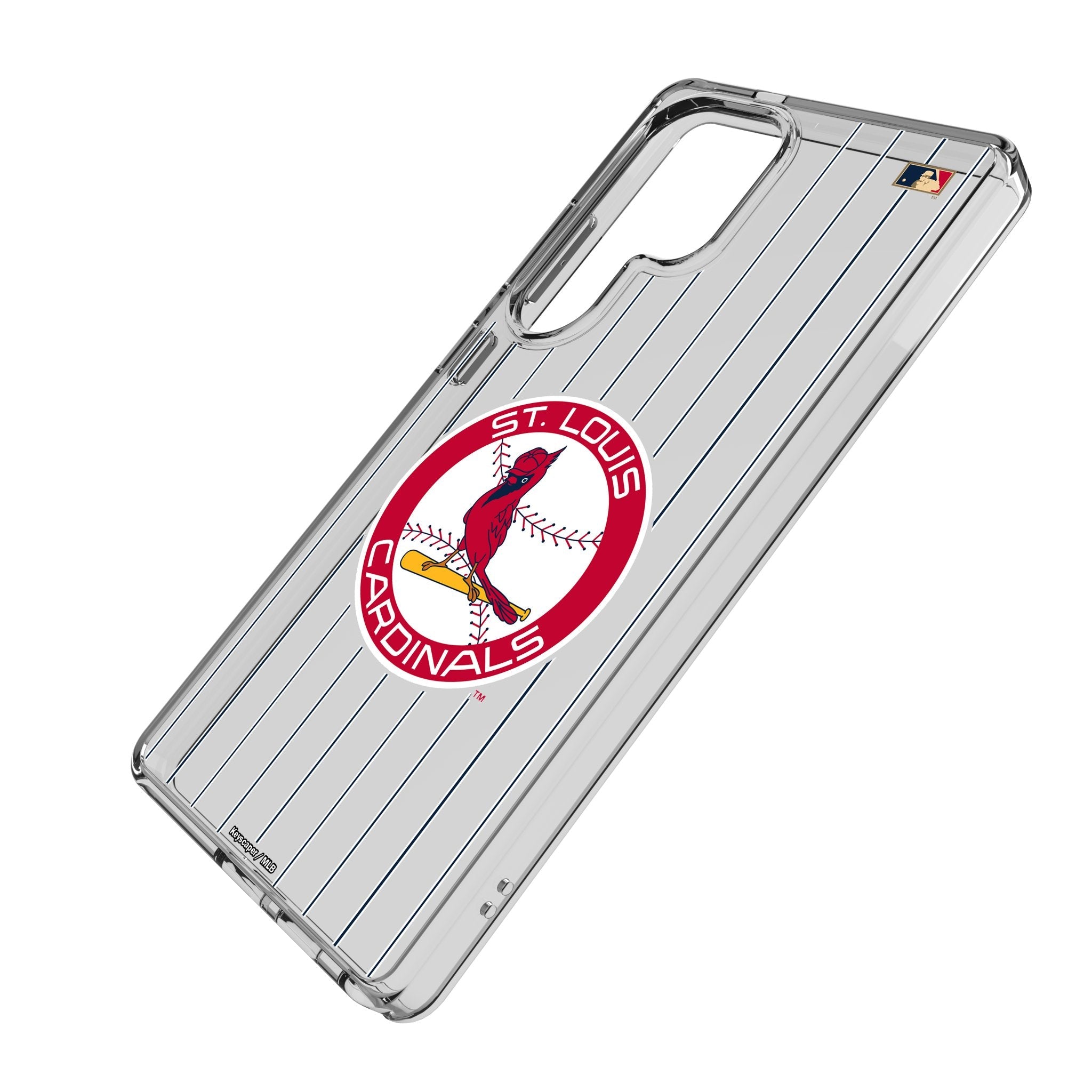 St Louis Cardinals 1966-1997 - Cooperstown Collection Pinstripe Clear Phone Case for Samsung Galaxy