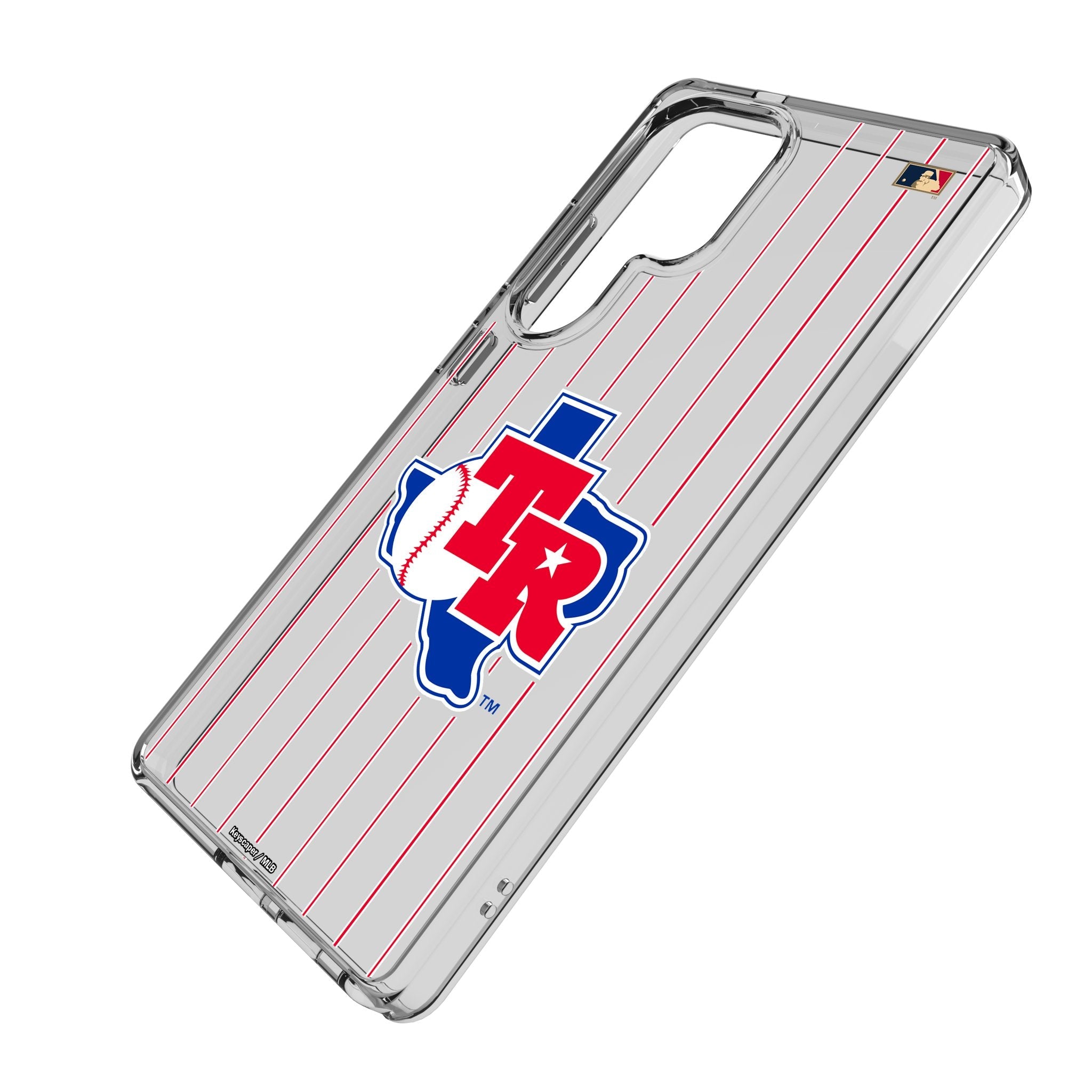 Texas Rangers 1981-1983 - Cooperstown Collection Pinstripe Clear Phone Case for Samsung Galaxy 2