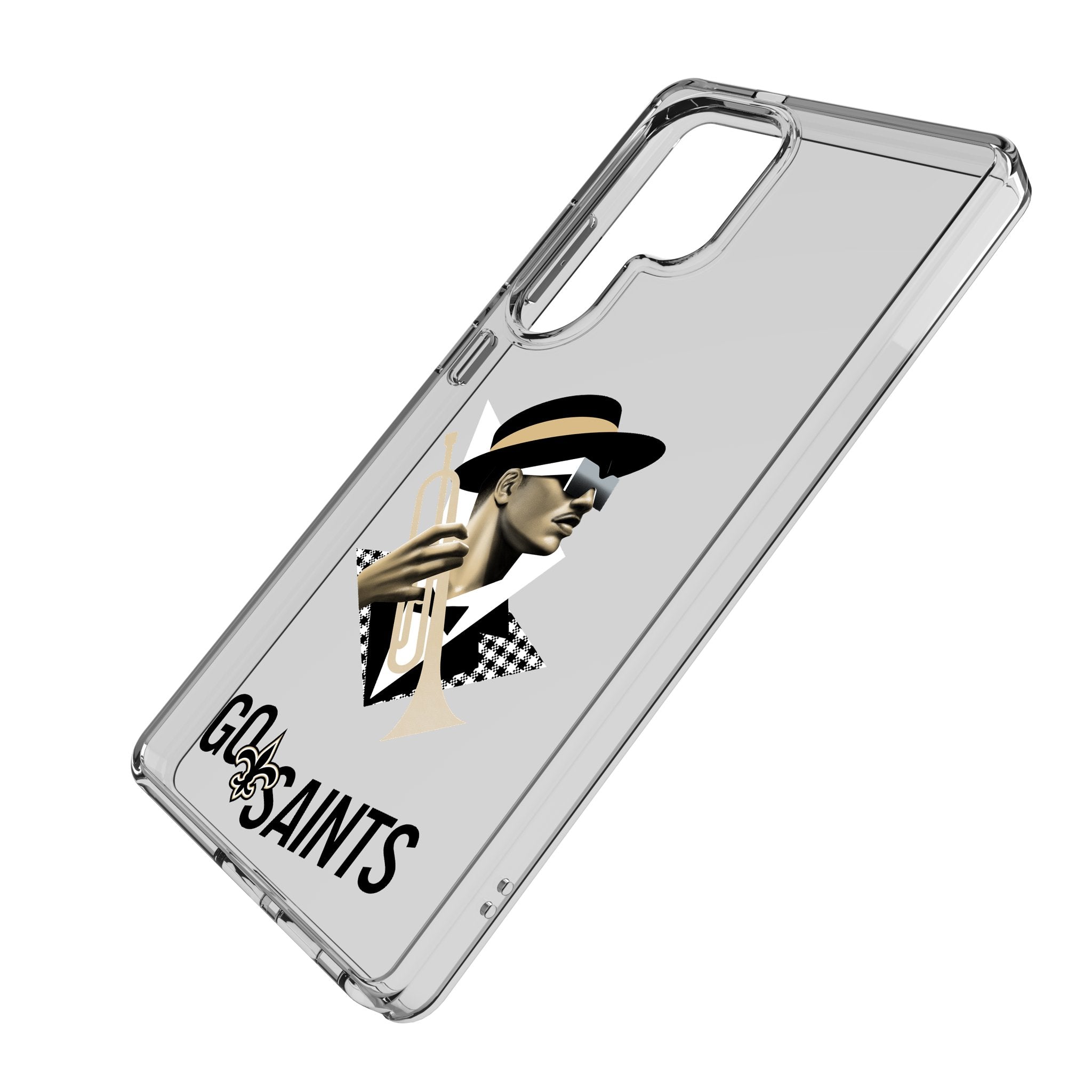 New Orleans Saints 2024 Edition Clear Phone Case for Samsung Galaxy 2