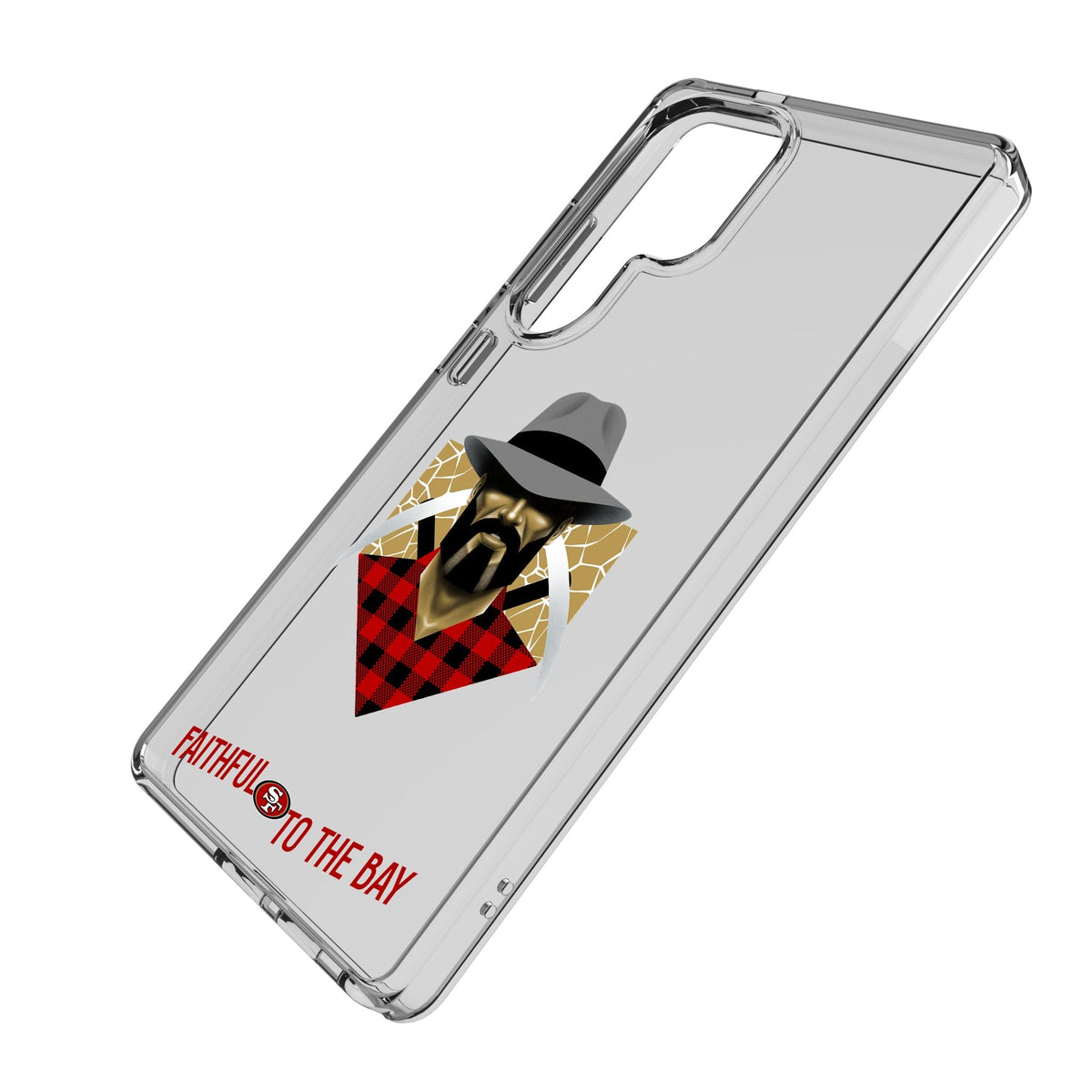 San Francisco 49ers 2024 Edition Clear Phone Case for Samsung Galaxy