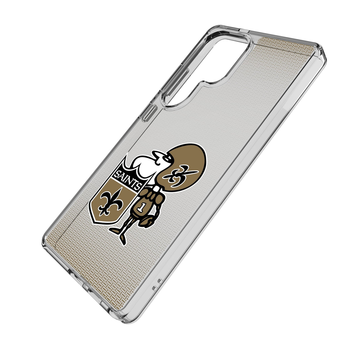 New Orleans Saints Historic Collection Linen Clear Phone Case for Samsung Galaxy 2