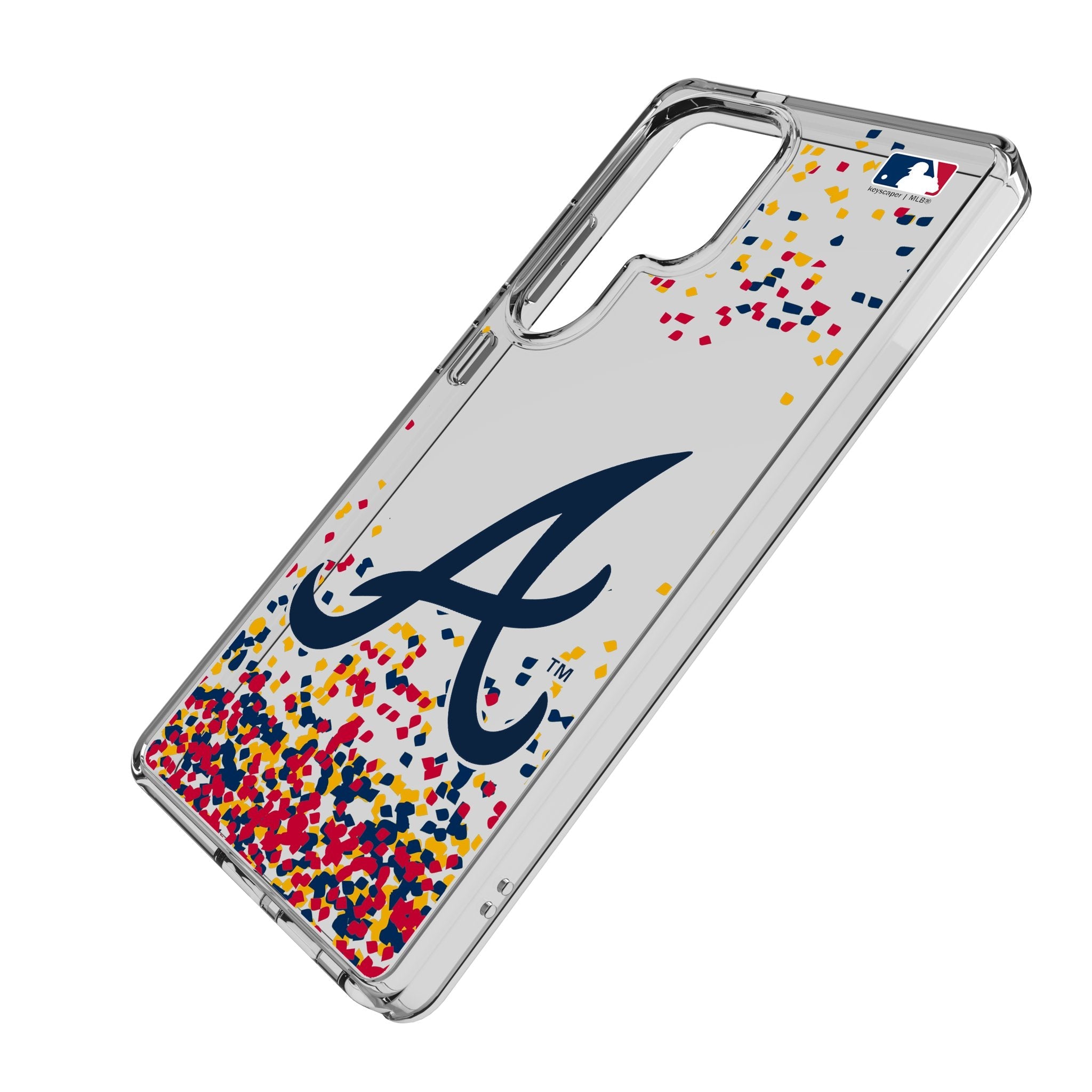 Atlanta Braves Confetti Clear Phone Case for Samsung Galaxy 2