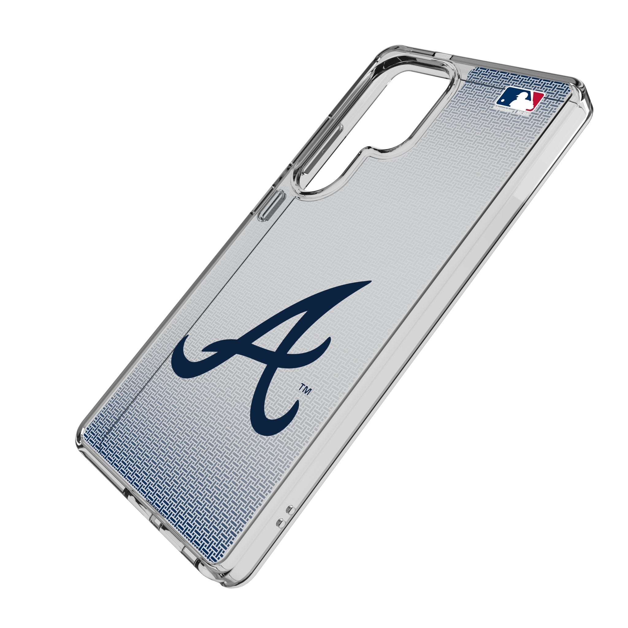 Atlanta Braves Linen Clear Phone Case for Samsung Galaxy 2