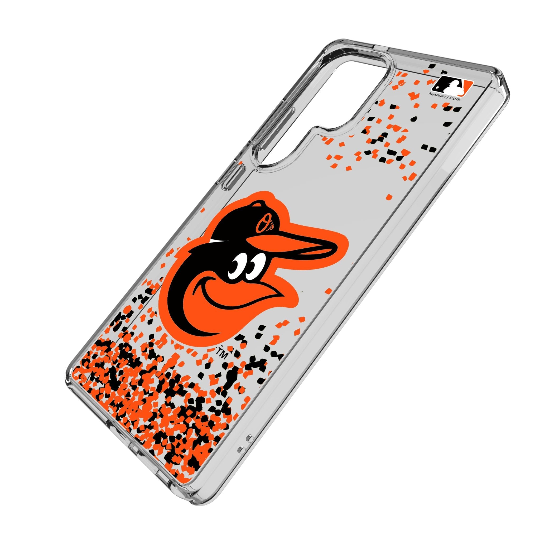 Baltimore Orioles Confetti Clear Phone Case for Samsung Galaxy
