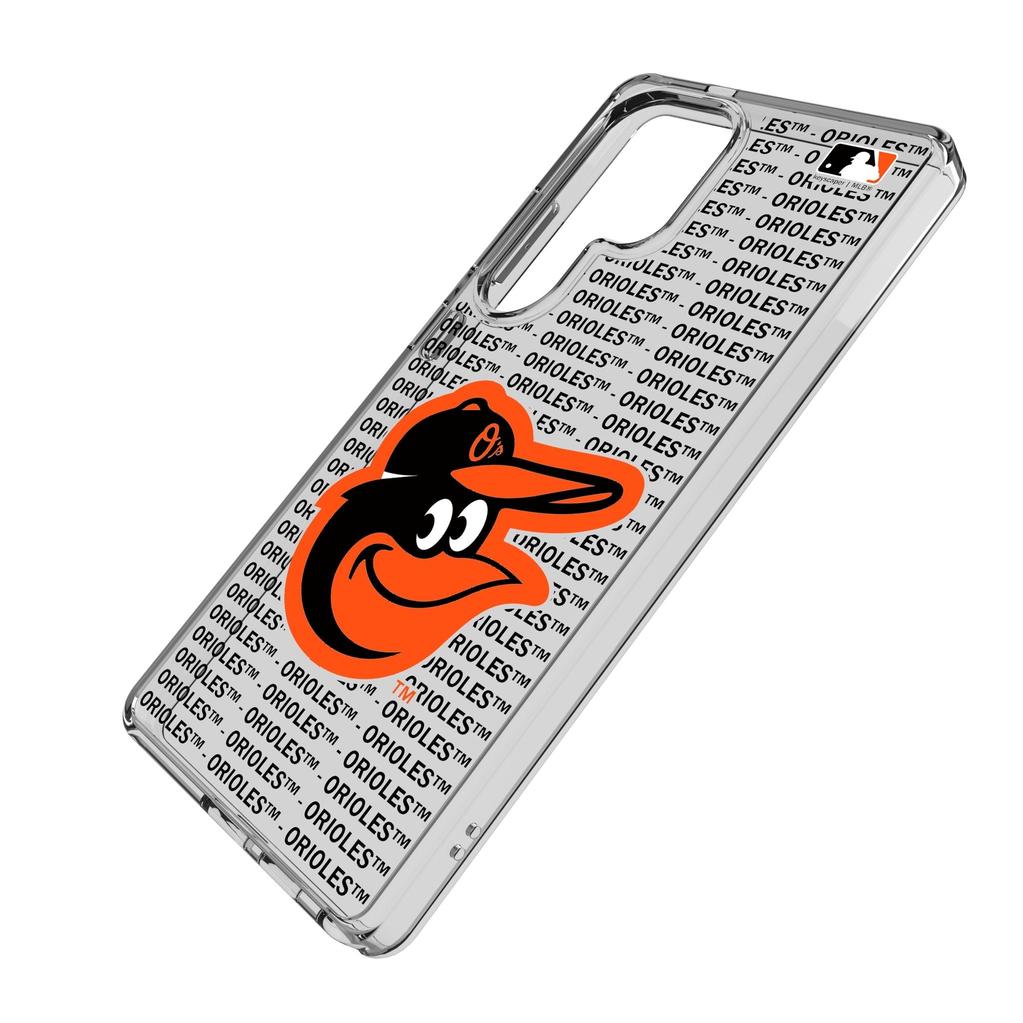 Baltimore Orioles Text Backdrop Clear Phone Case for Samsung Galaxy