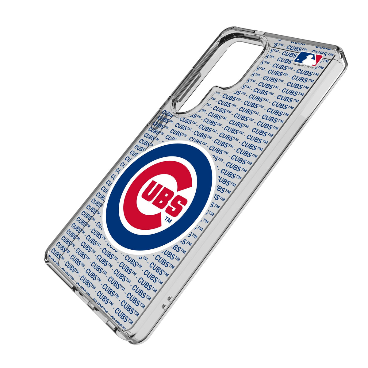 Chicago Cubs Text Backdrop Clear Phone Case for Samsung Galaxy 2