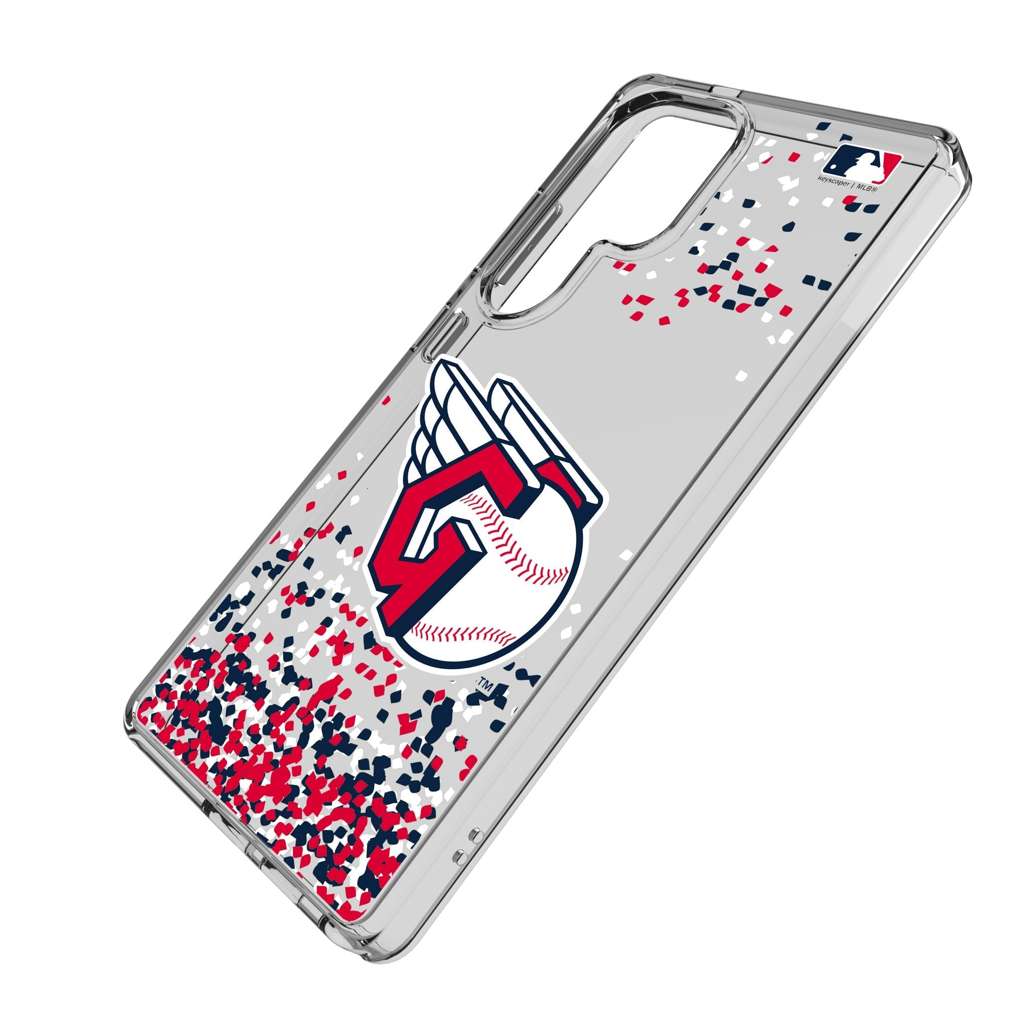 Cleveland Guardians Confetti Clear Phone Case for Samsung Galaxy 2