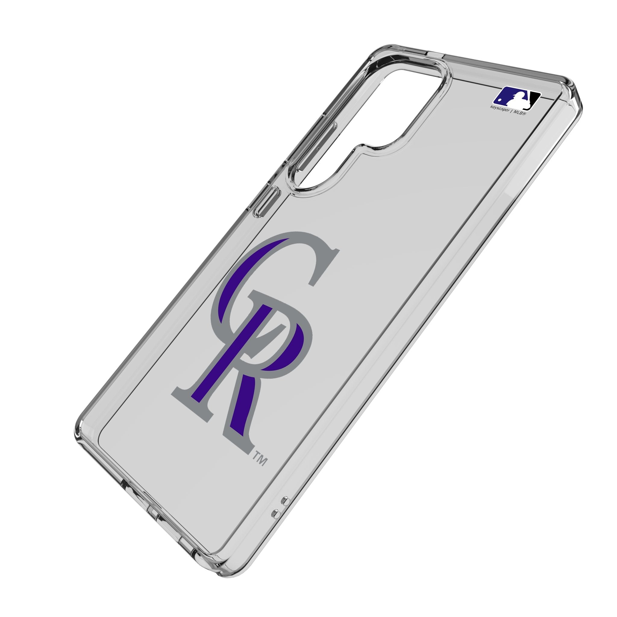 Colorado Rockies Text Backdrop Clear Phone Case for Samsung Galaxy