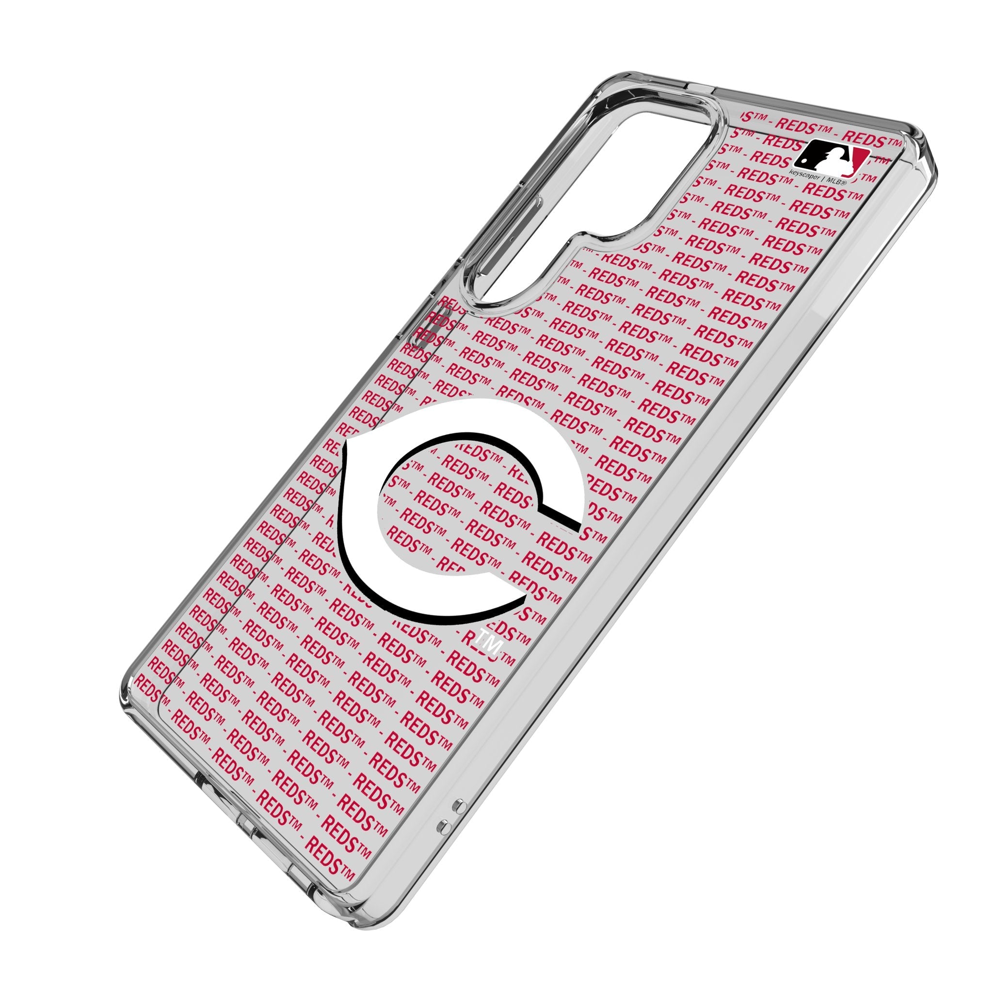 Cincinnati Reds Text Backdrop Clear Phone Case for Samsung Galaxy 2