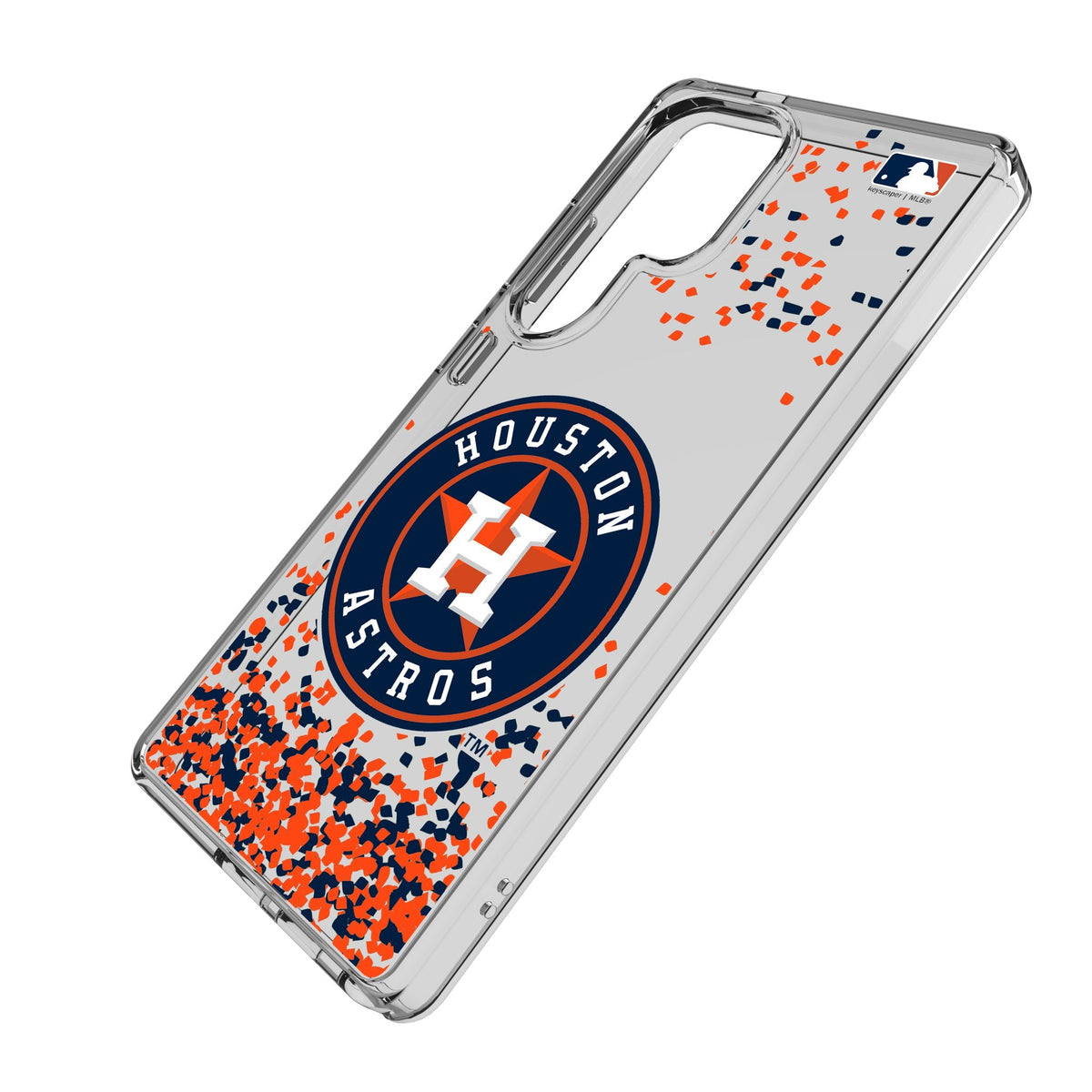 Houston Astros Confetti Clear Phone Case for Samsung Galaxy 2