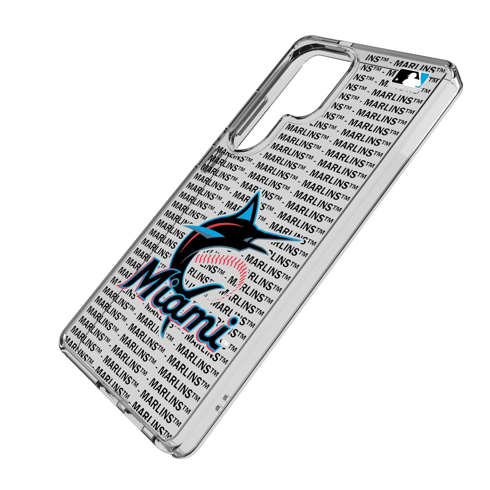 Miami Marlins Text Backdrop Clear Phone Case for Samsung Galaxy 2