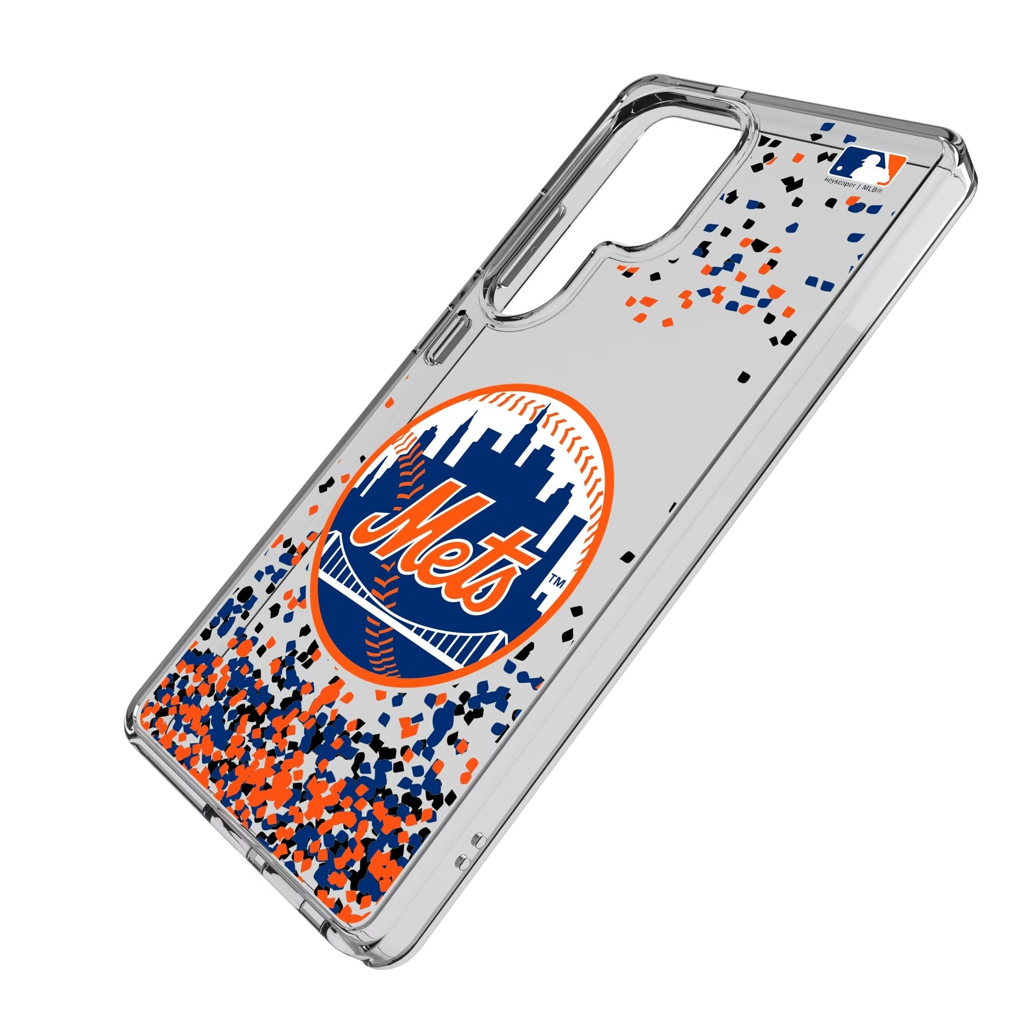 New York Mets Confetti Clear Phone Case for Samsung Galaxy 2