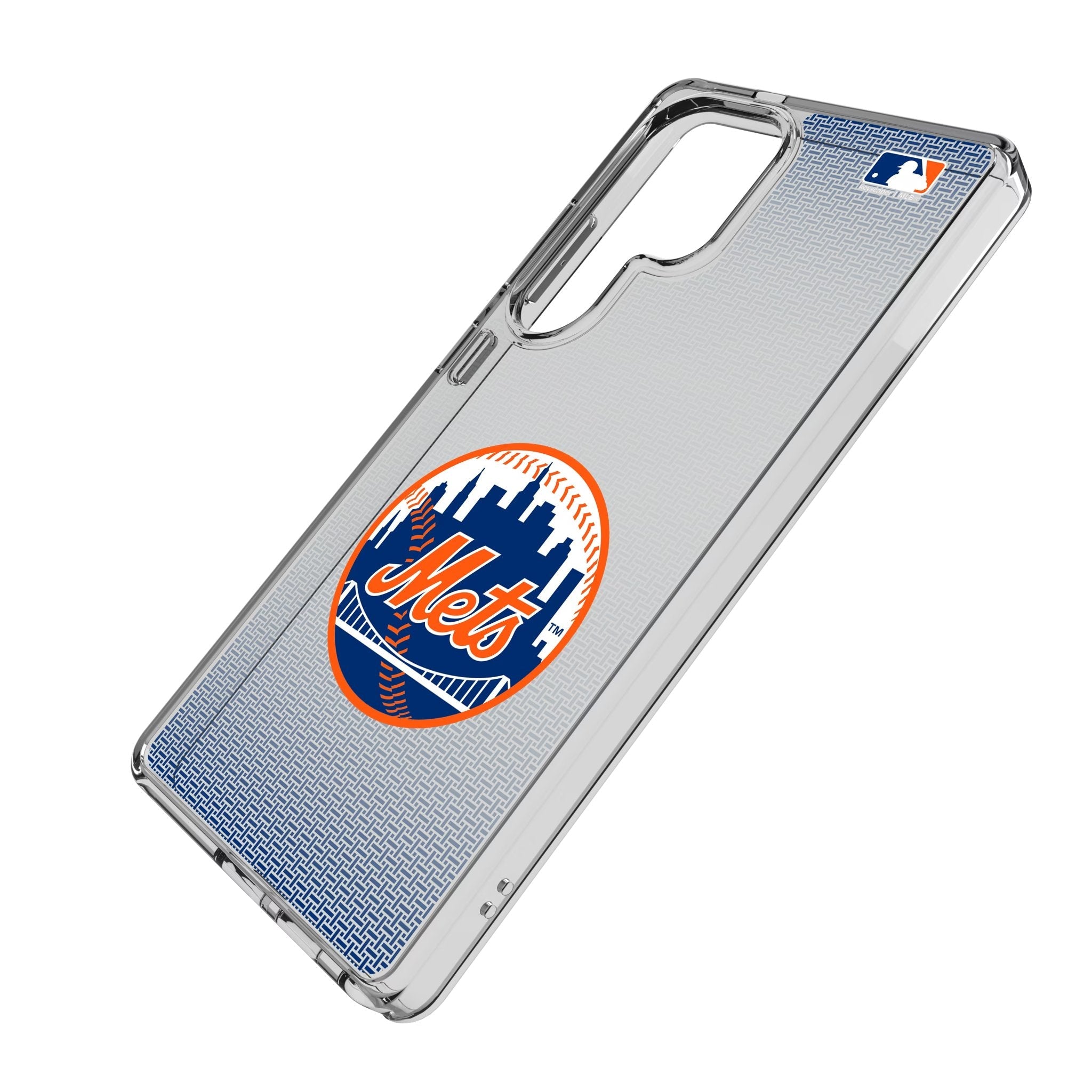 New York Mets Linen Clear Phone Case for Samsung Galaxy 2