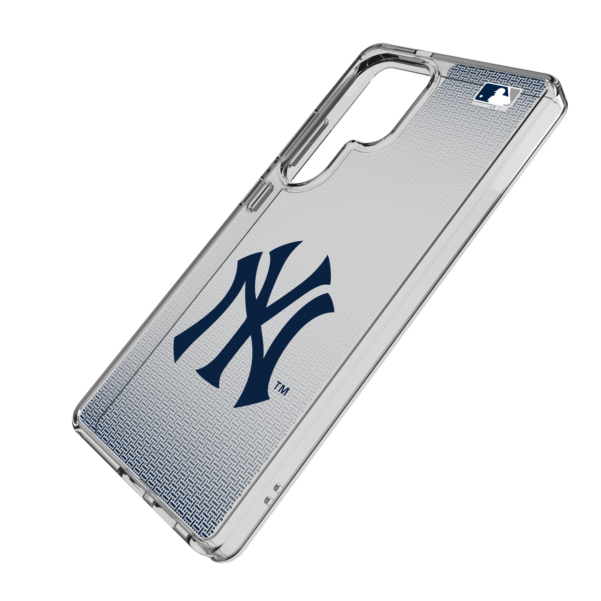 New York Yankees Linen Clear Phone Case for Samsung Galaxy 2
