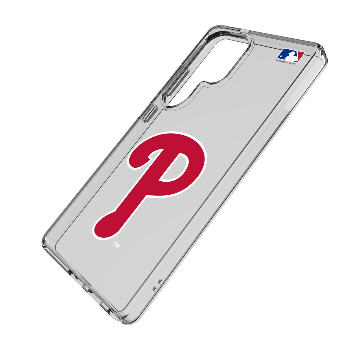 Philadelphia Phillies Text Backdrop Clear Phone Case for Samsung Galaxy
