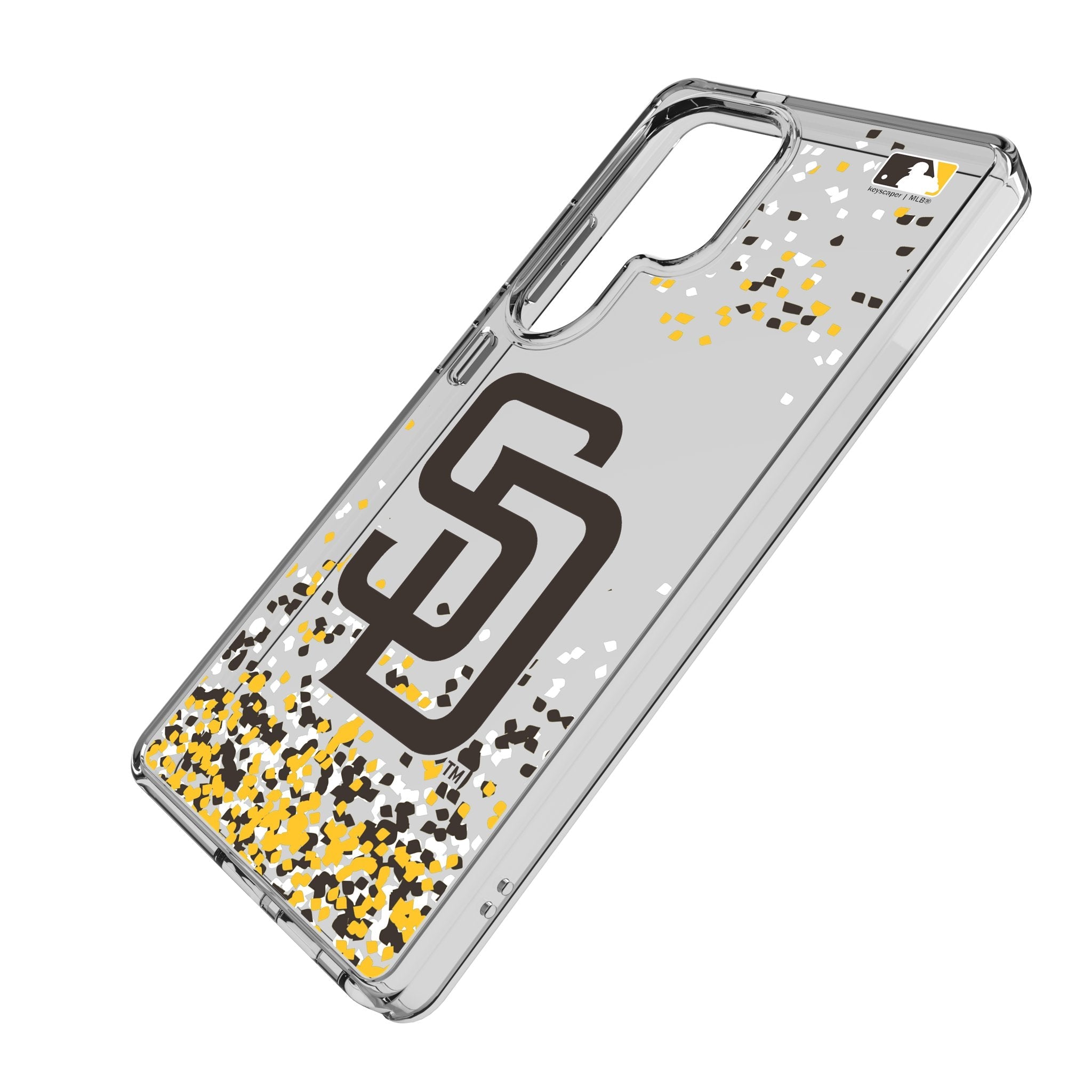 San Diego Padres Confetti Clear Phone Case for Samsung Galaxy