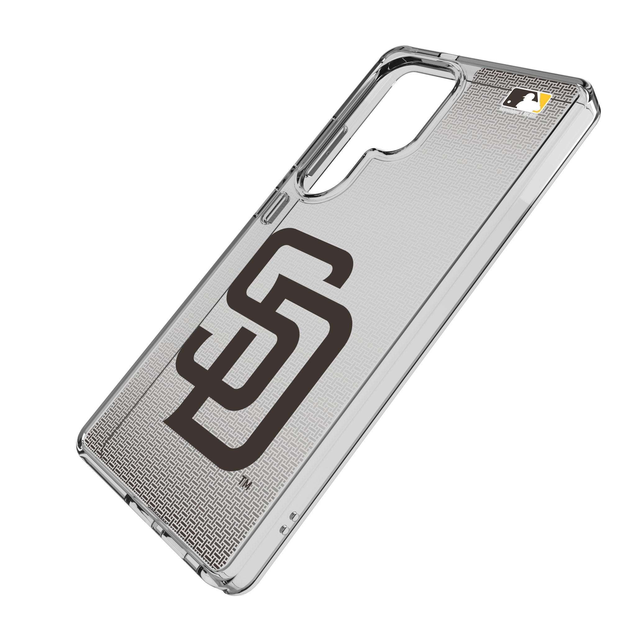 San Diego Padres Linen Clear Phone Case for Samsung Galaxy