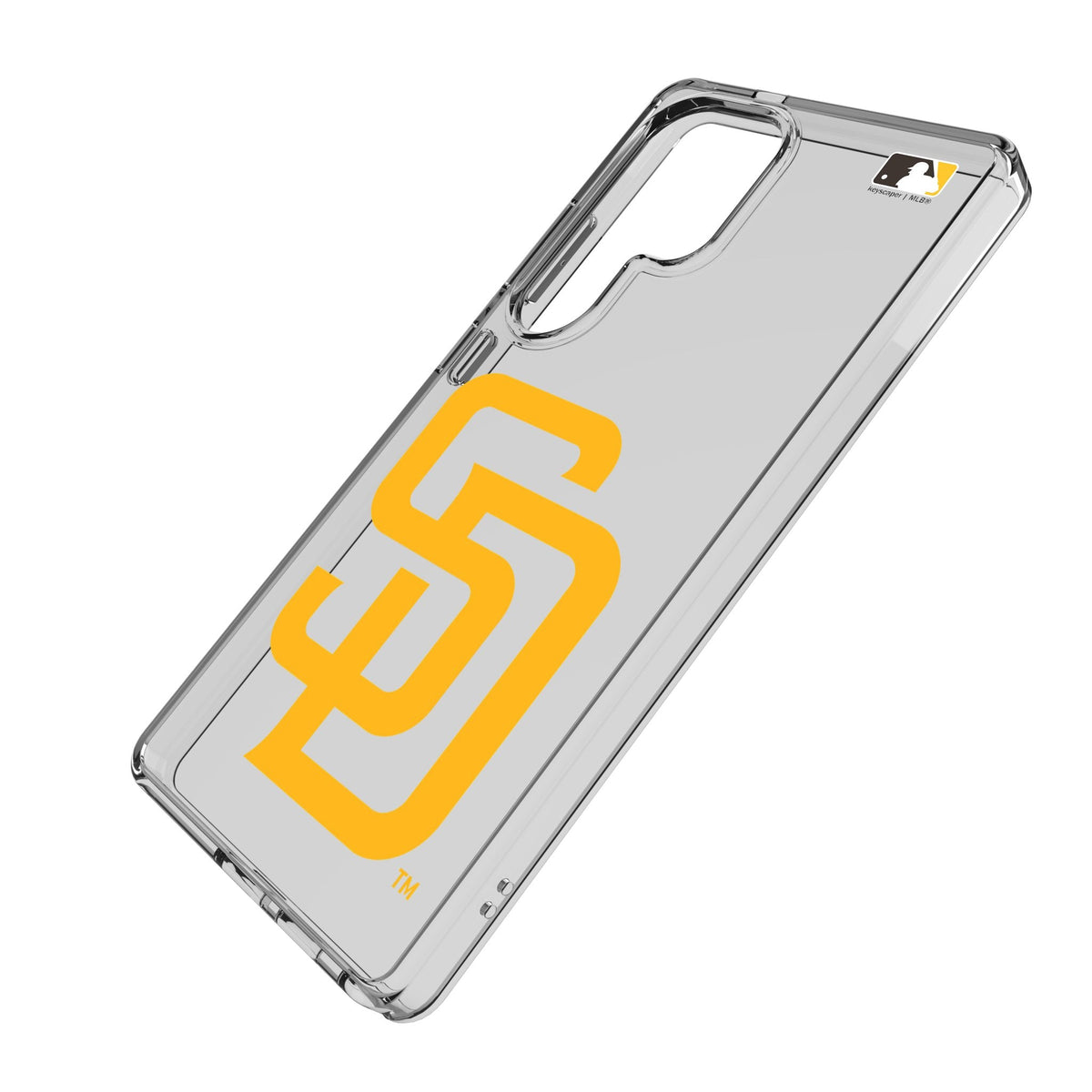 San Diego Padres Text Backdrop Clear Phone Case for Samsung Galaxy