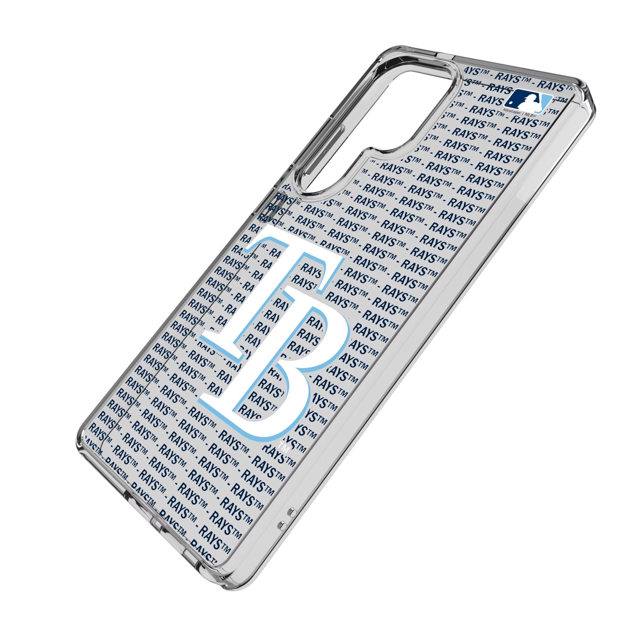 Tampa Bay Rays Text Backdrop Clear Phone Case for Samsung Galaxy 2