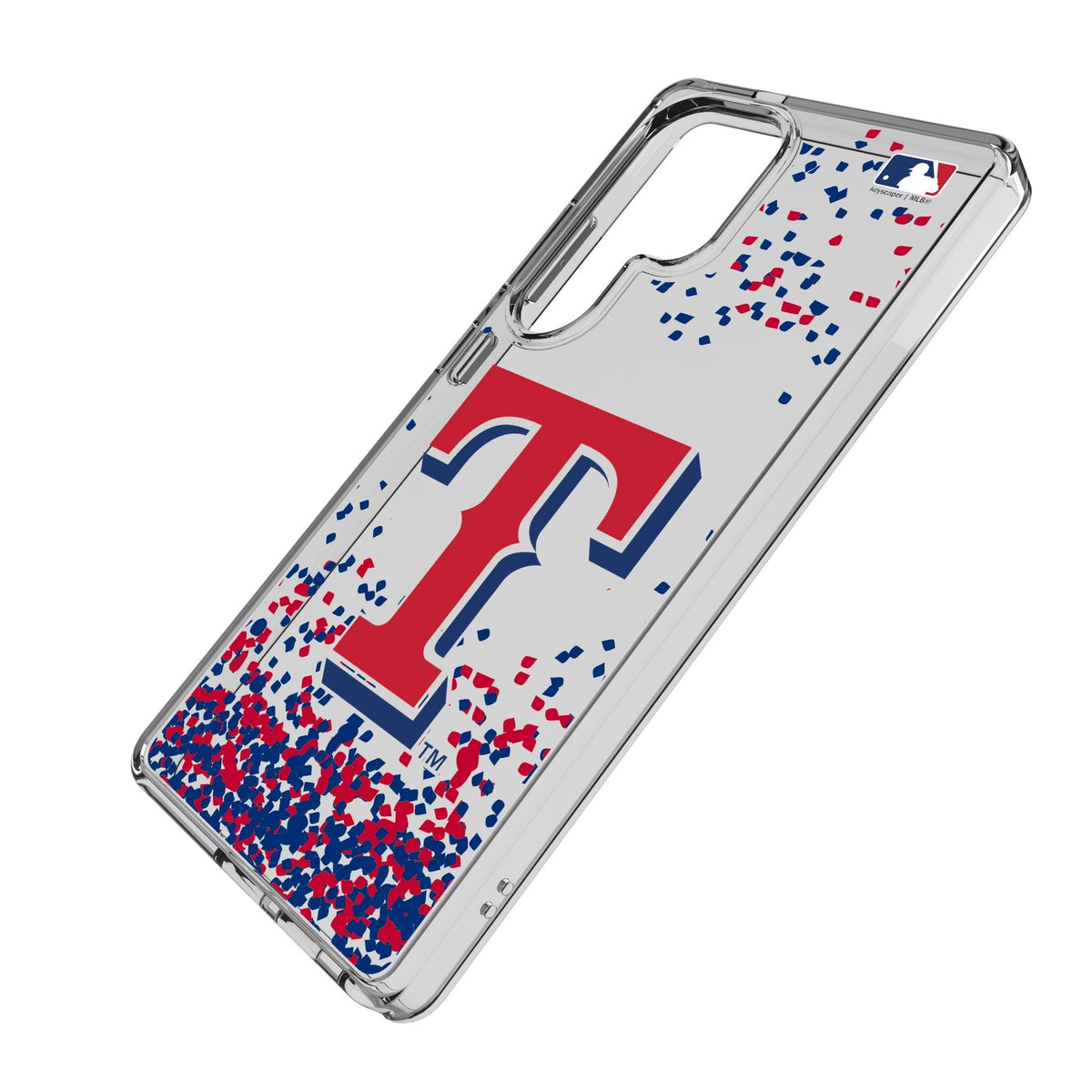 Texas Rangers Confetti Clear Phone Case for Samsung Galaxy