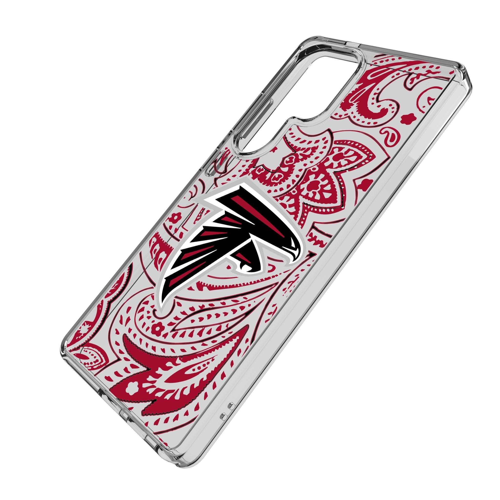 Atlanta Falcons Paisley Clear Phone Case for Samsung Galaxy