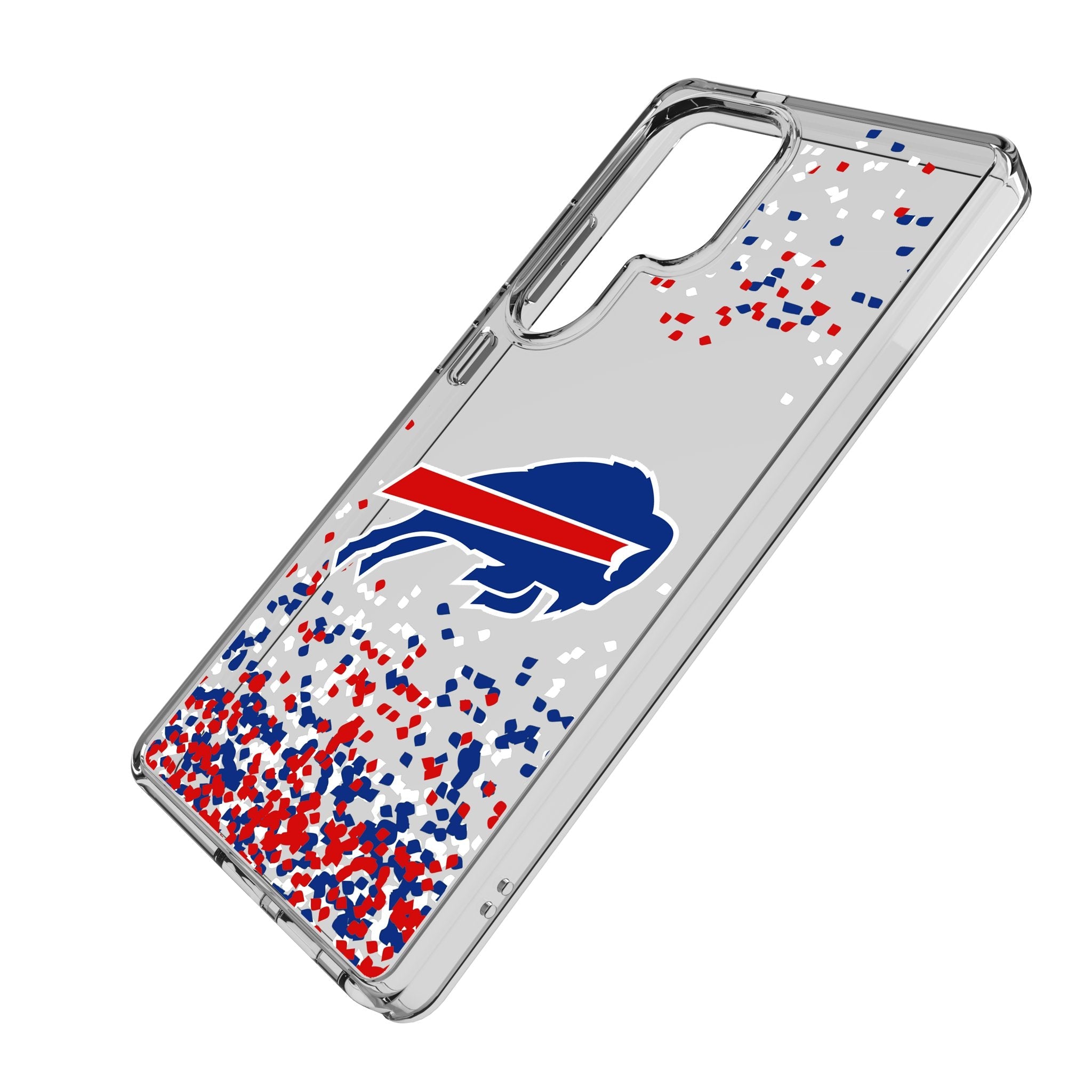 Buffalo Bills Confetti Clear Phone Case for Samsung Galaxy