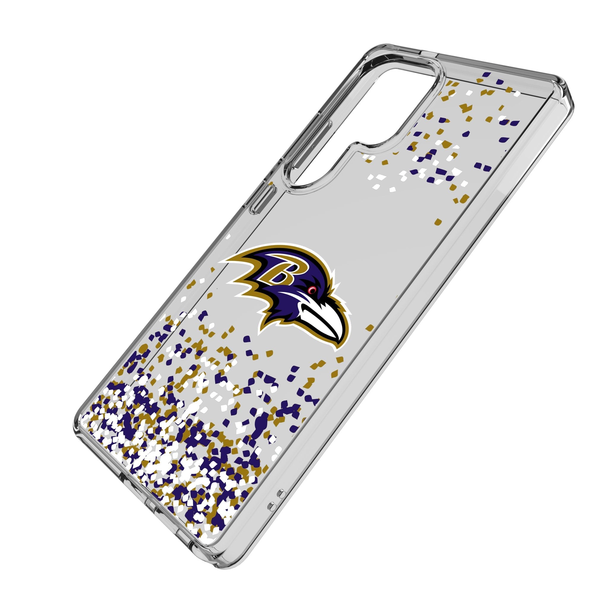 Baltimore Ravens Confetti Clear Phone Case for Samsung Galaxy 2