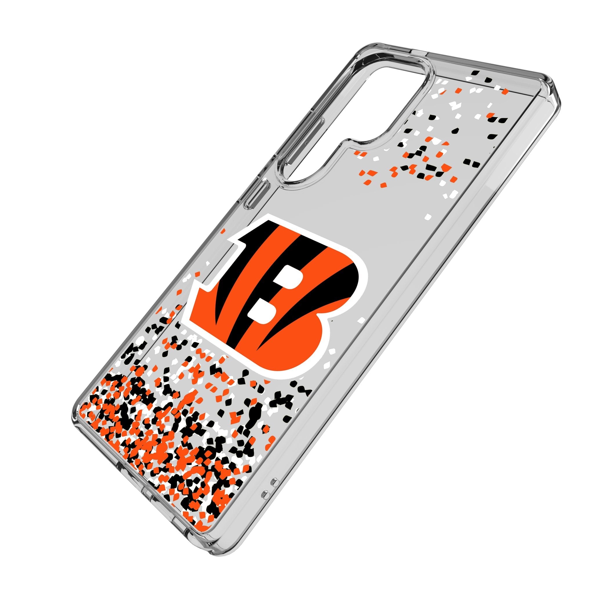Cincinnati Bengals Confetti Clear Phone Case for Samsung Galaxy 2