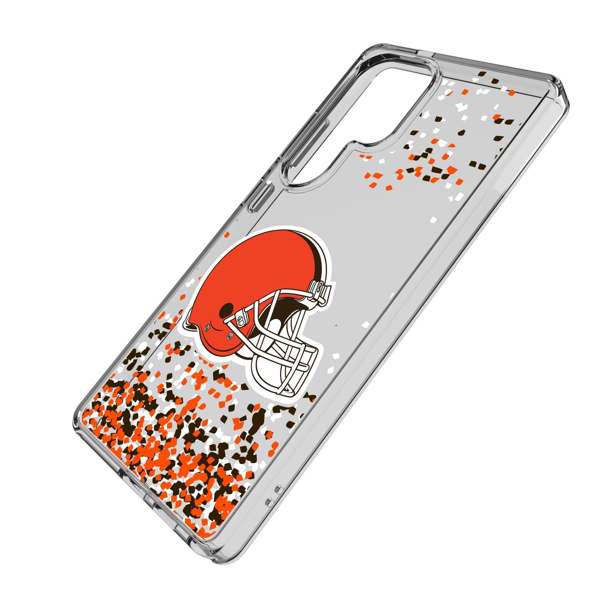 Cleveland Browns Confetti Clear Phone Case for Samsung Galaxy 2