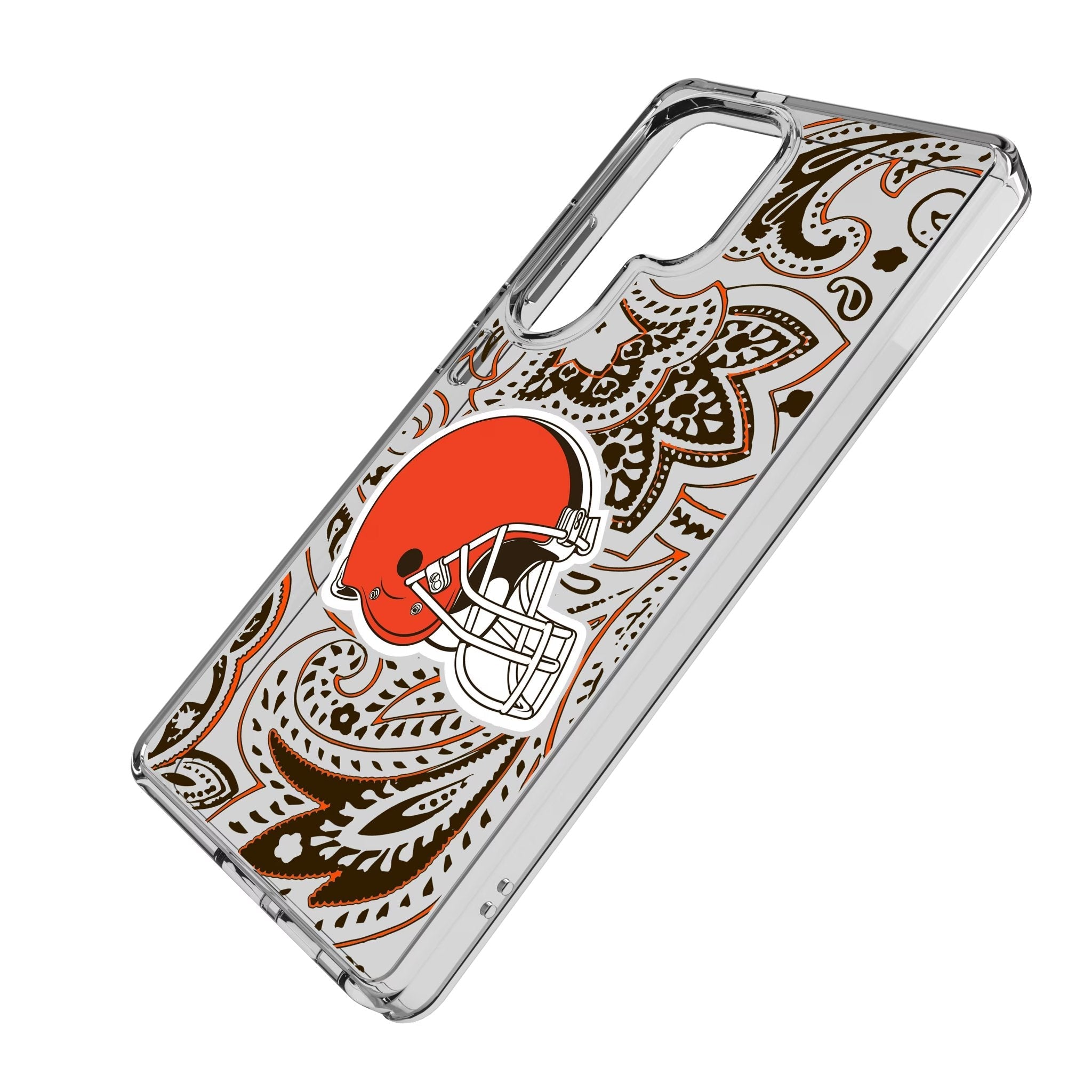 Cleveland Browns Paisley Clear Phone Case for Samsung Galaxy 2