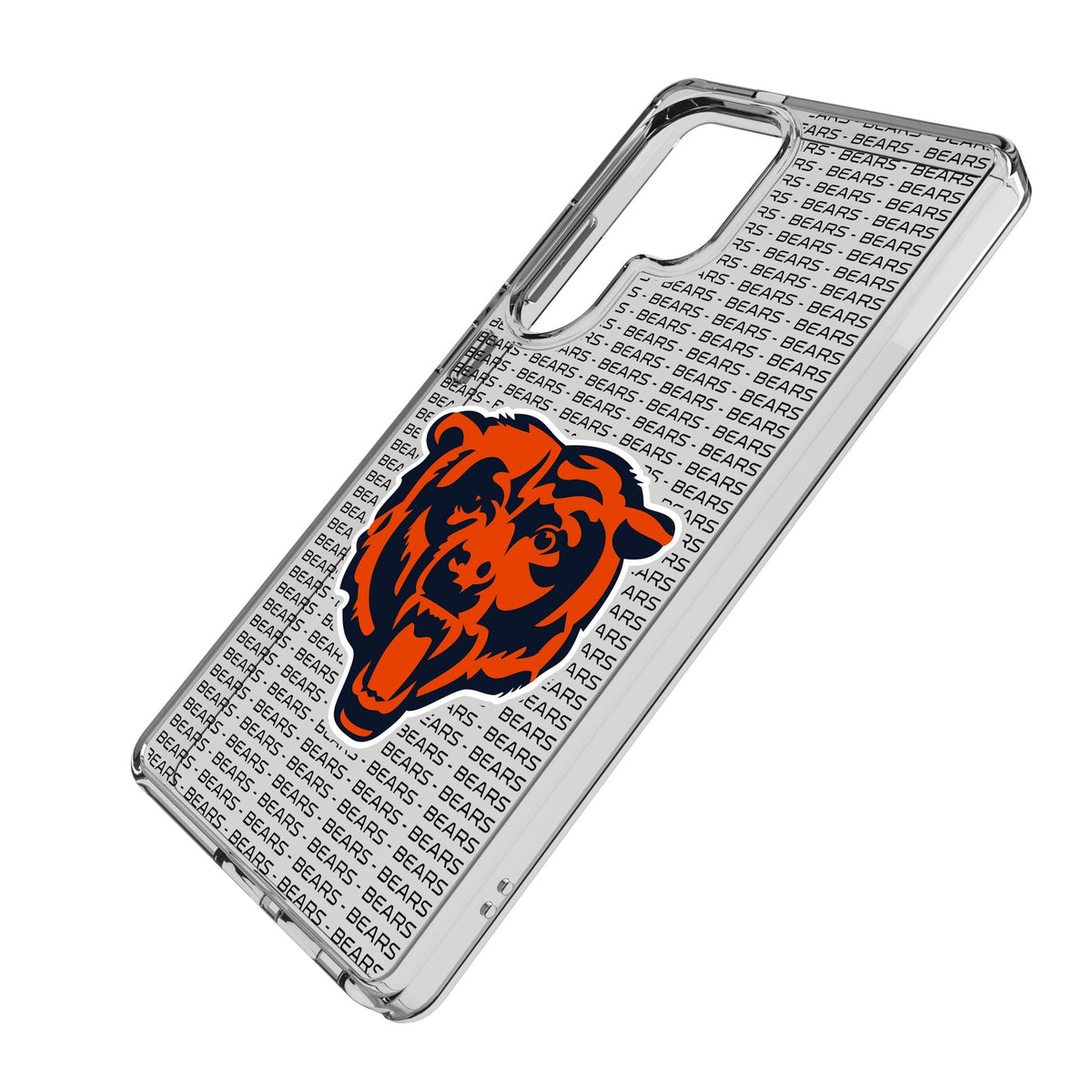 Chicago Bears Text Backdrop Clear Phone Case for Samsung Galaxy 2