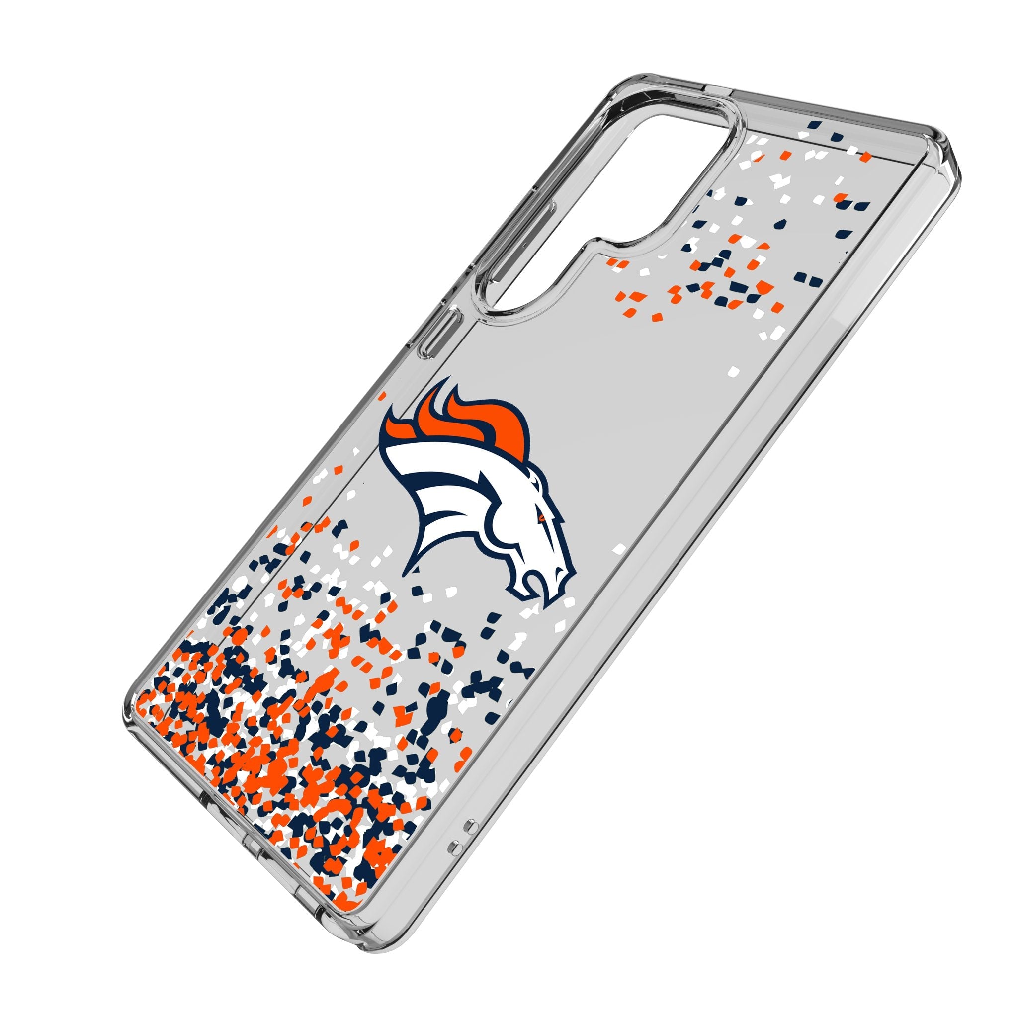 Denver Broncos Confetti Clear Phone Case for Samsung Galaxy 2