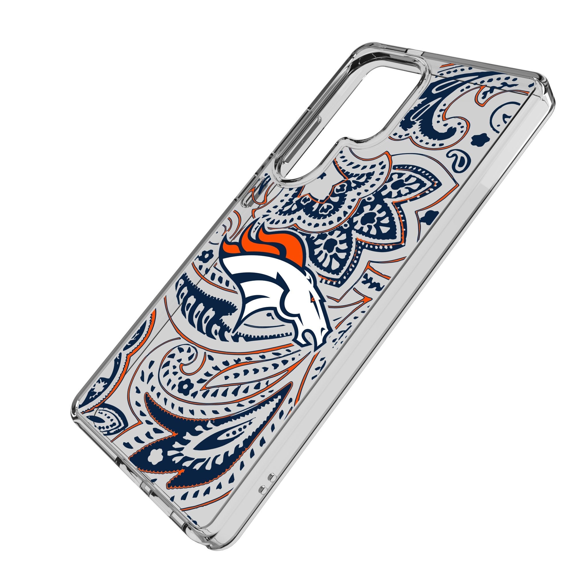 Denver Broncos Paisley Clear Phone Case for Samsung Galaxy 2
