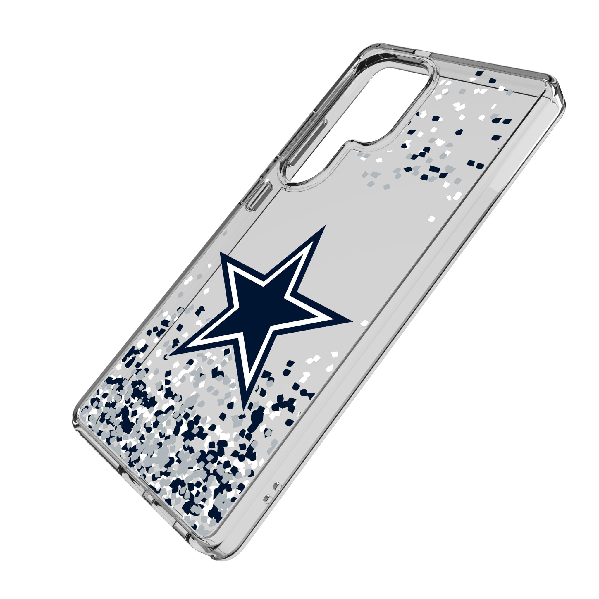 Dallas Cowboys Confetti Clear Phone Case for Samsung Galaxy 2
