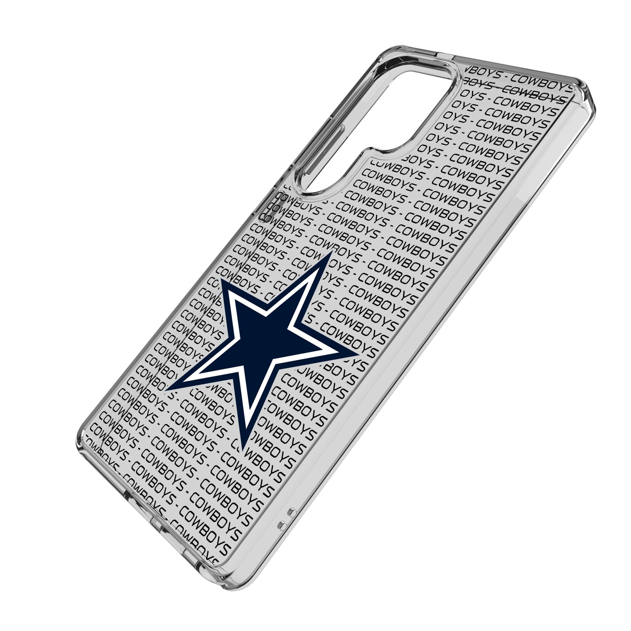 Dallas Cowboys Text Backdrop Clear Phone Case for Samsung Galaxy