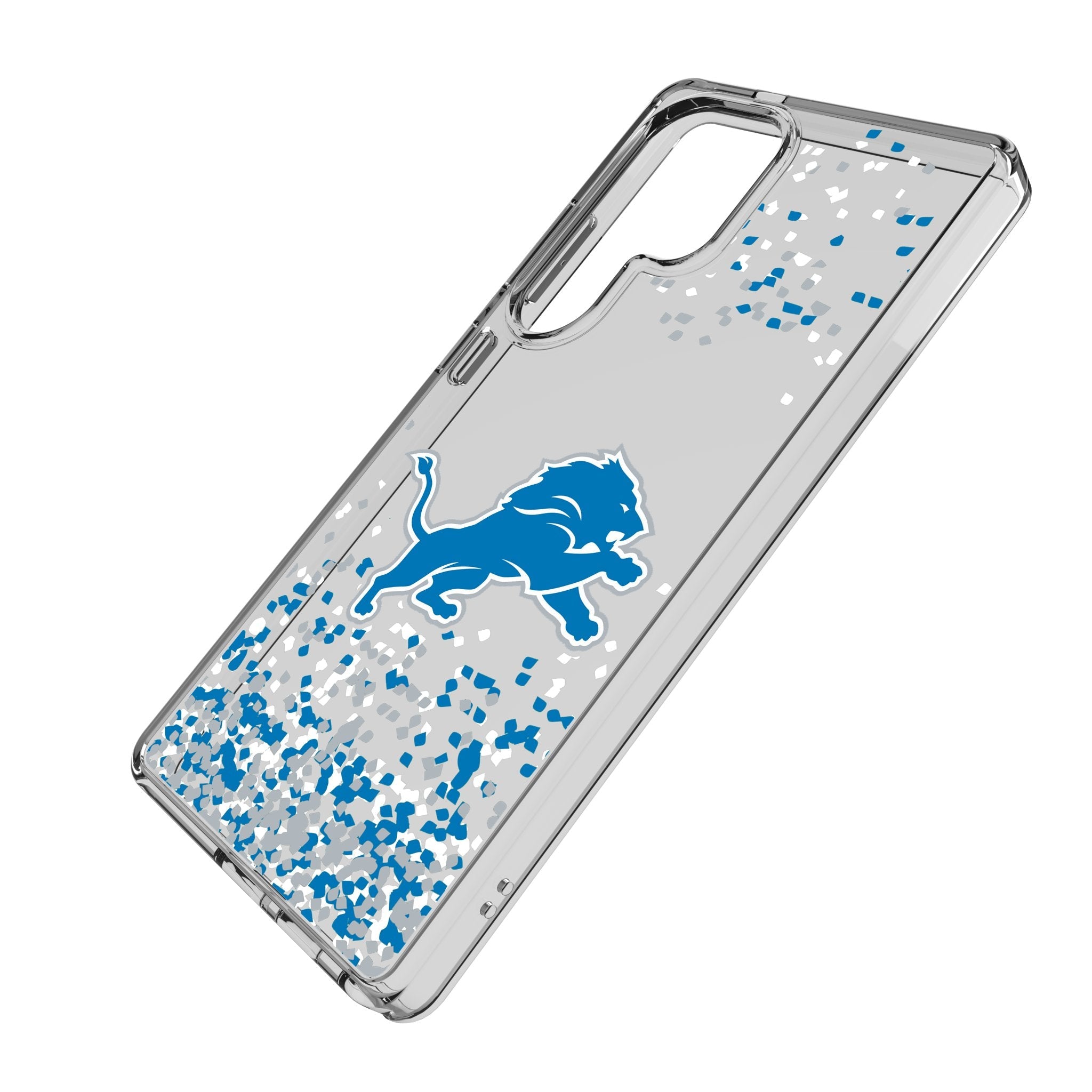 Detroit Lions Confetti Clear Phone Case for Samsung Galaxy 2
