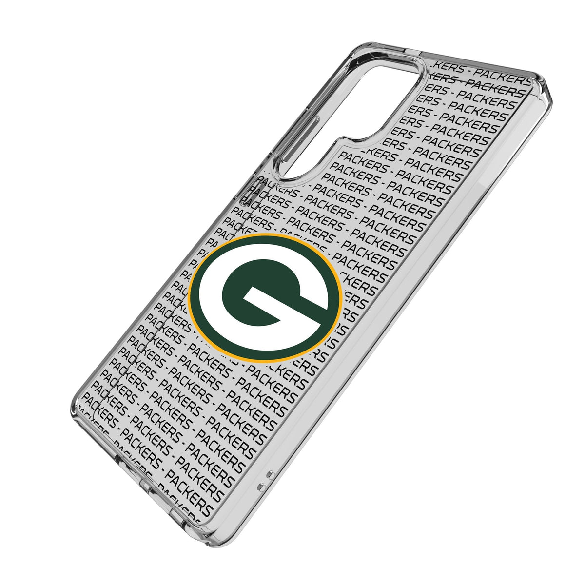 Green Bay Packers Text Backdrop Clear Phone Case for Samsung Galaxy 2