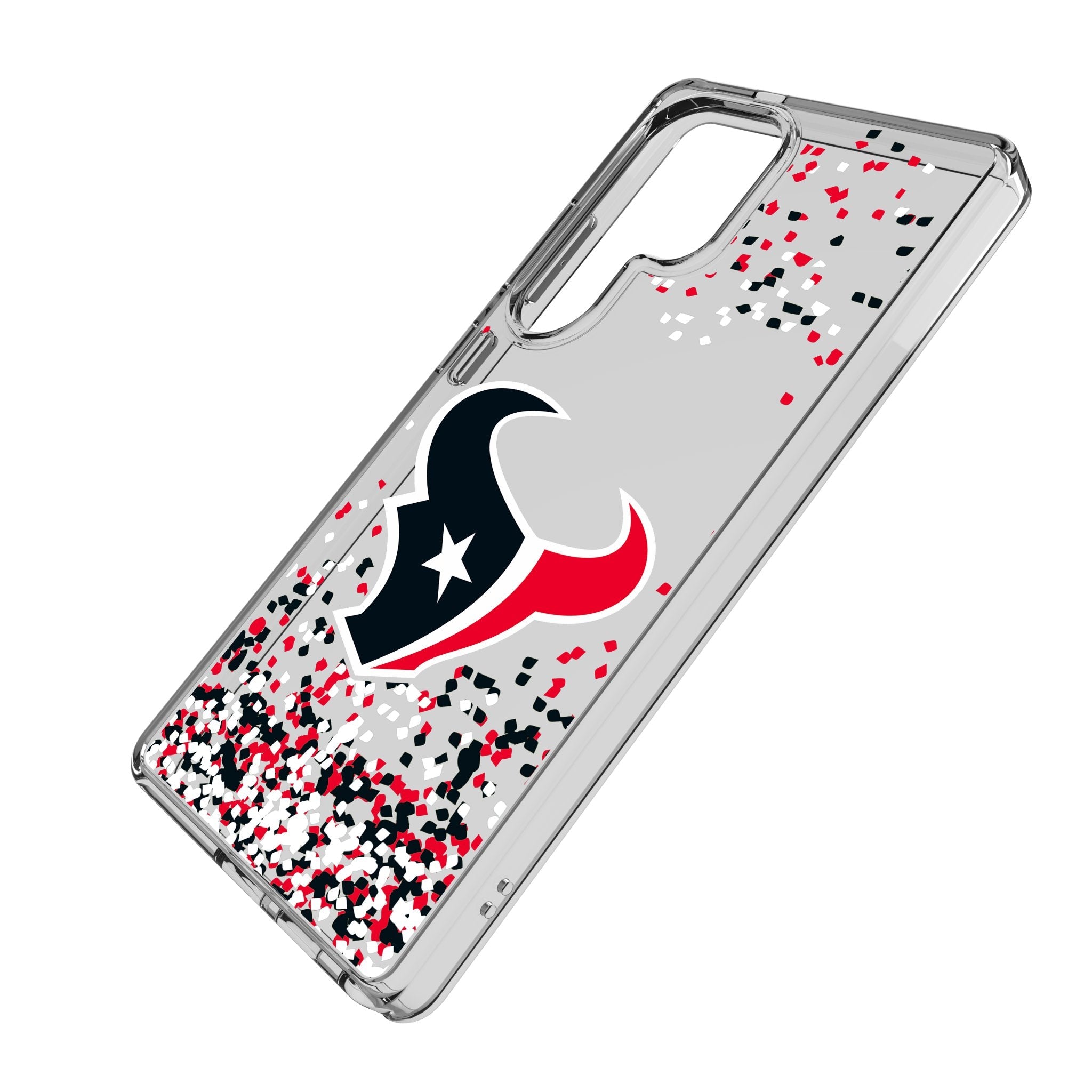 Houston Texans Confetti Clear Phone Case for Samsung Galaxy 2