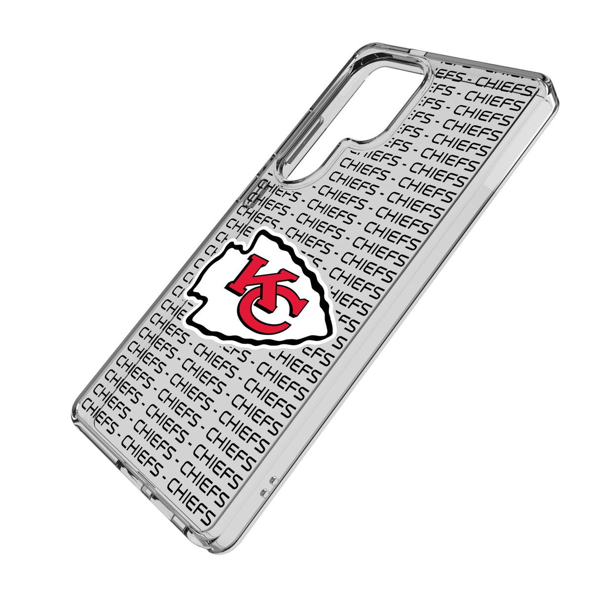 Kansas City Chiefs Text Backdrop Clear Phone Case for Samsung Galaxy 2